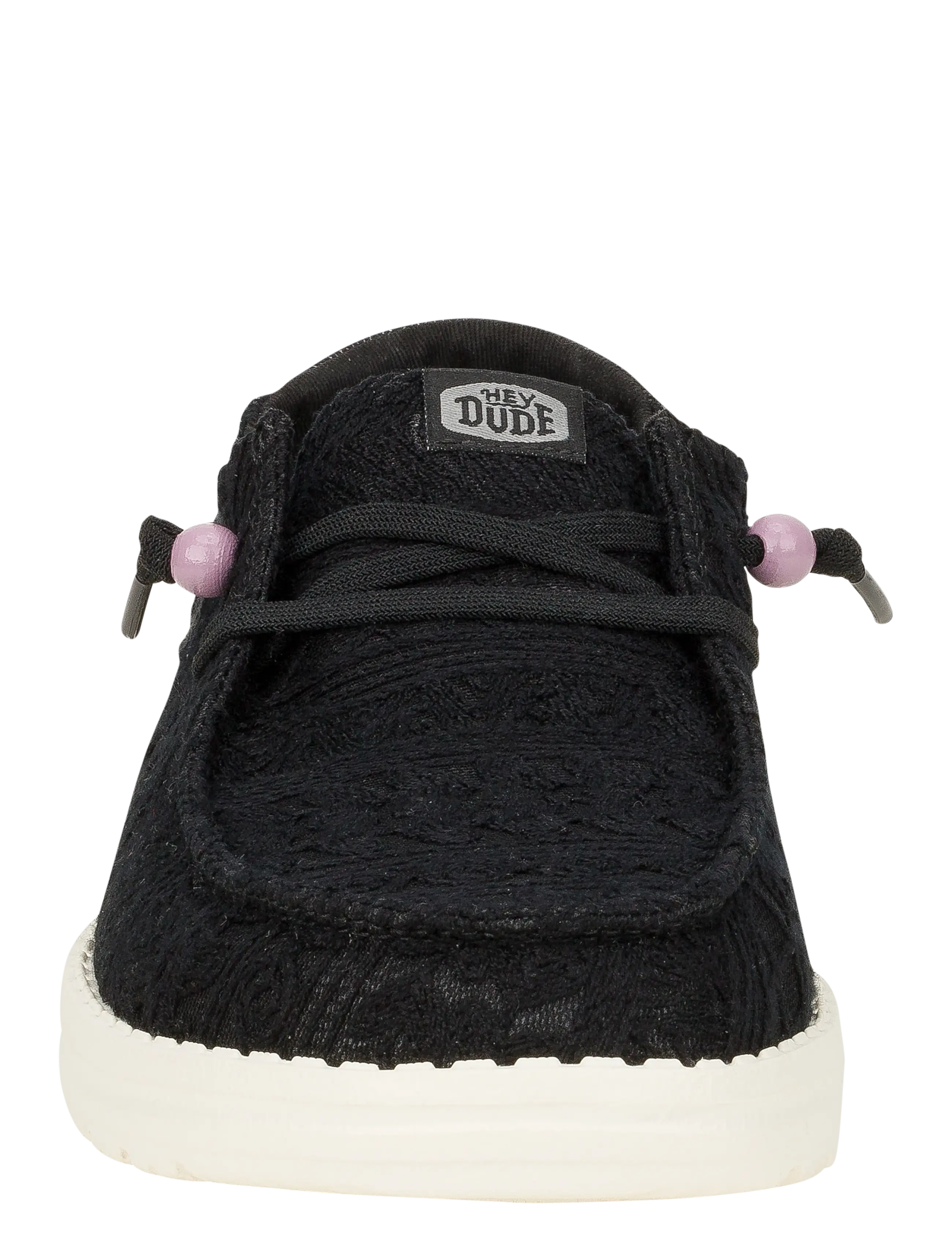 Hey Dude - WENDY CROCHET LACE - seglarskor - black - 4