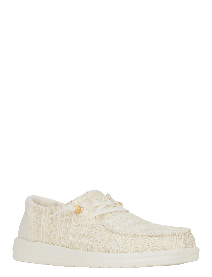 Hey Dude - WENDY CROCHET LACE - bootsschuhe - white/gold - 0