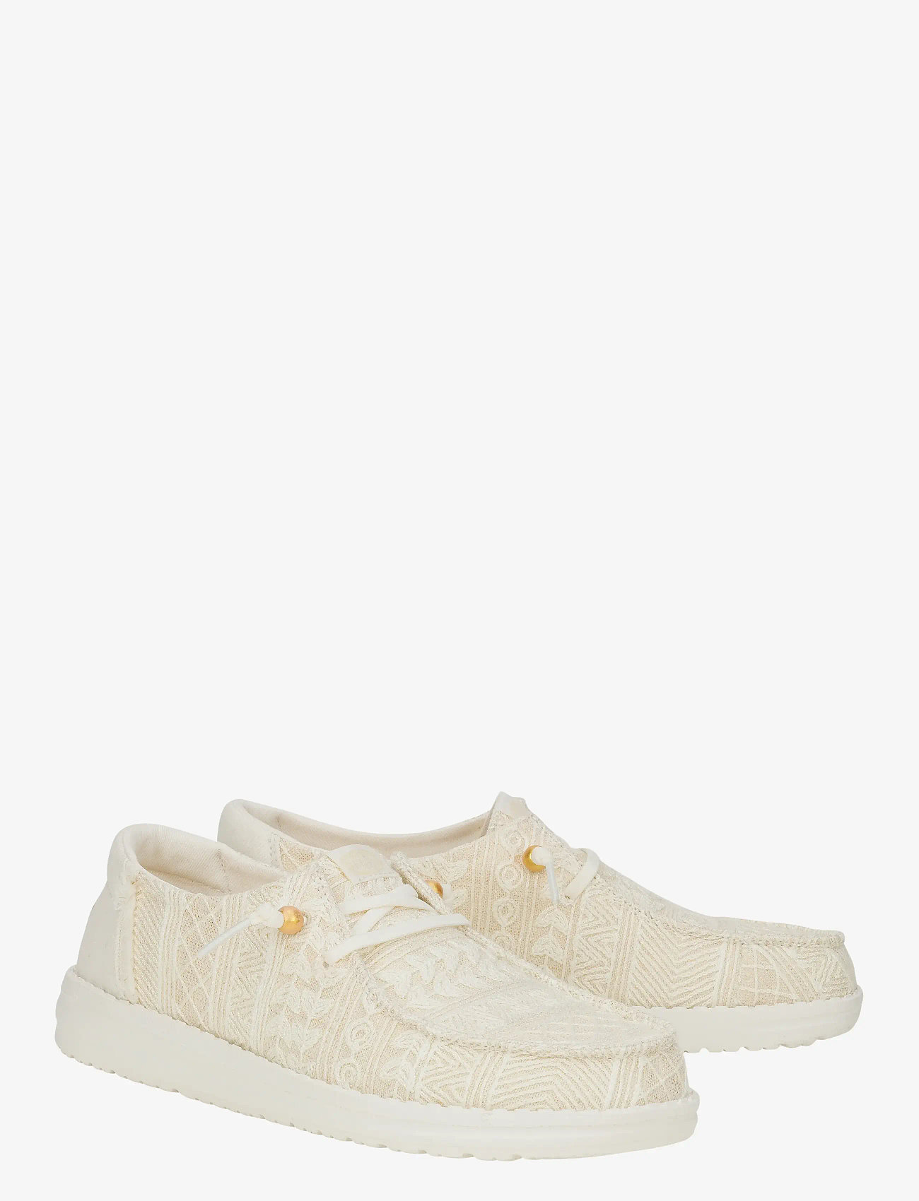 Hey Dude - WENDY CROCHET LACE - bootsschuhe - white/gold - 1