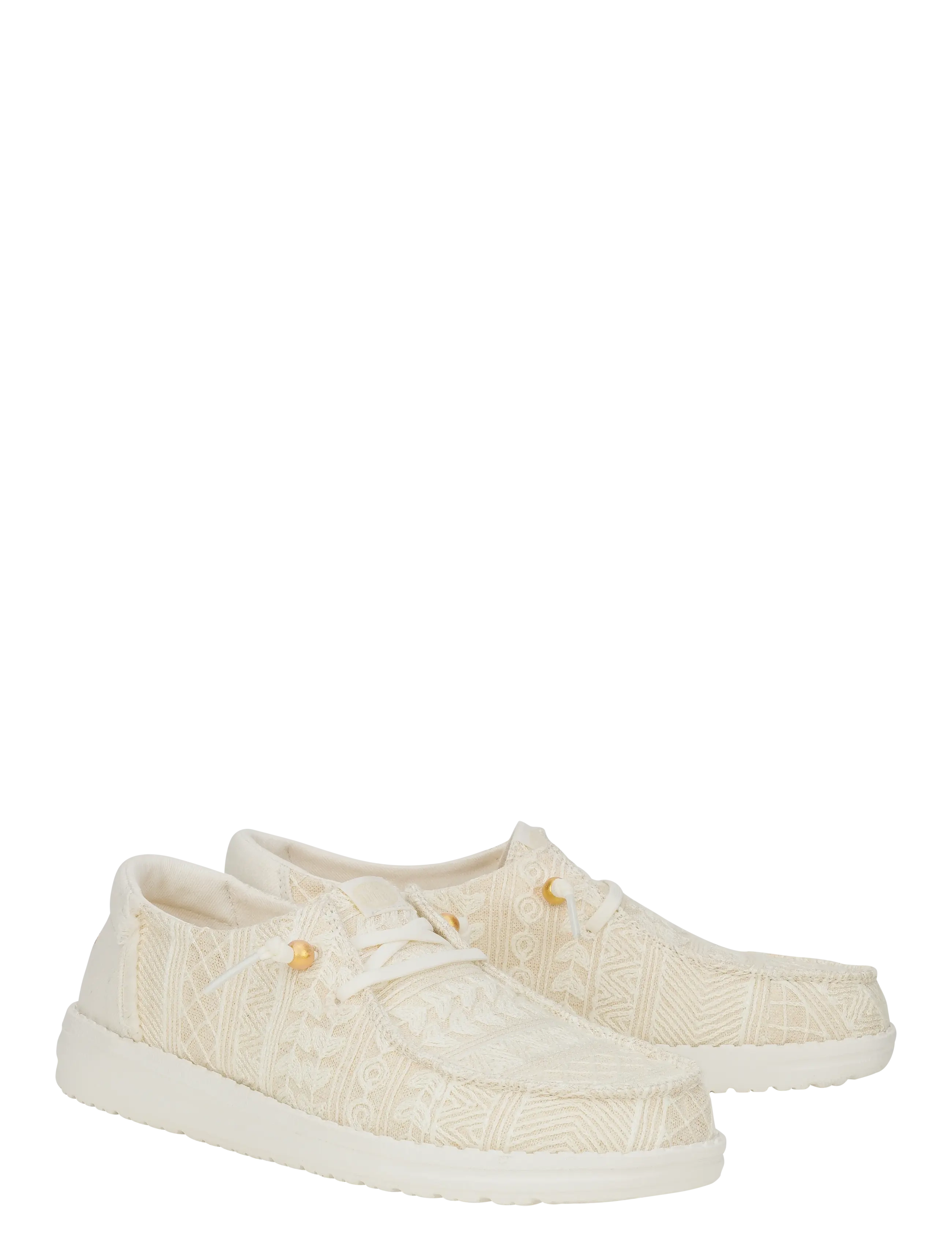 Hey Dude - WENDY CROCHET LACE - bootsschuhe - white/gold - 1