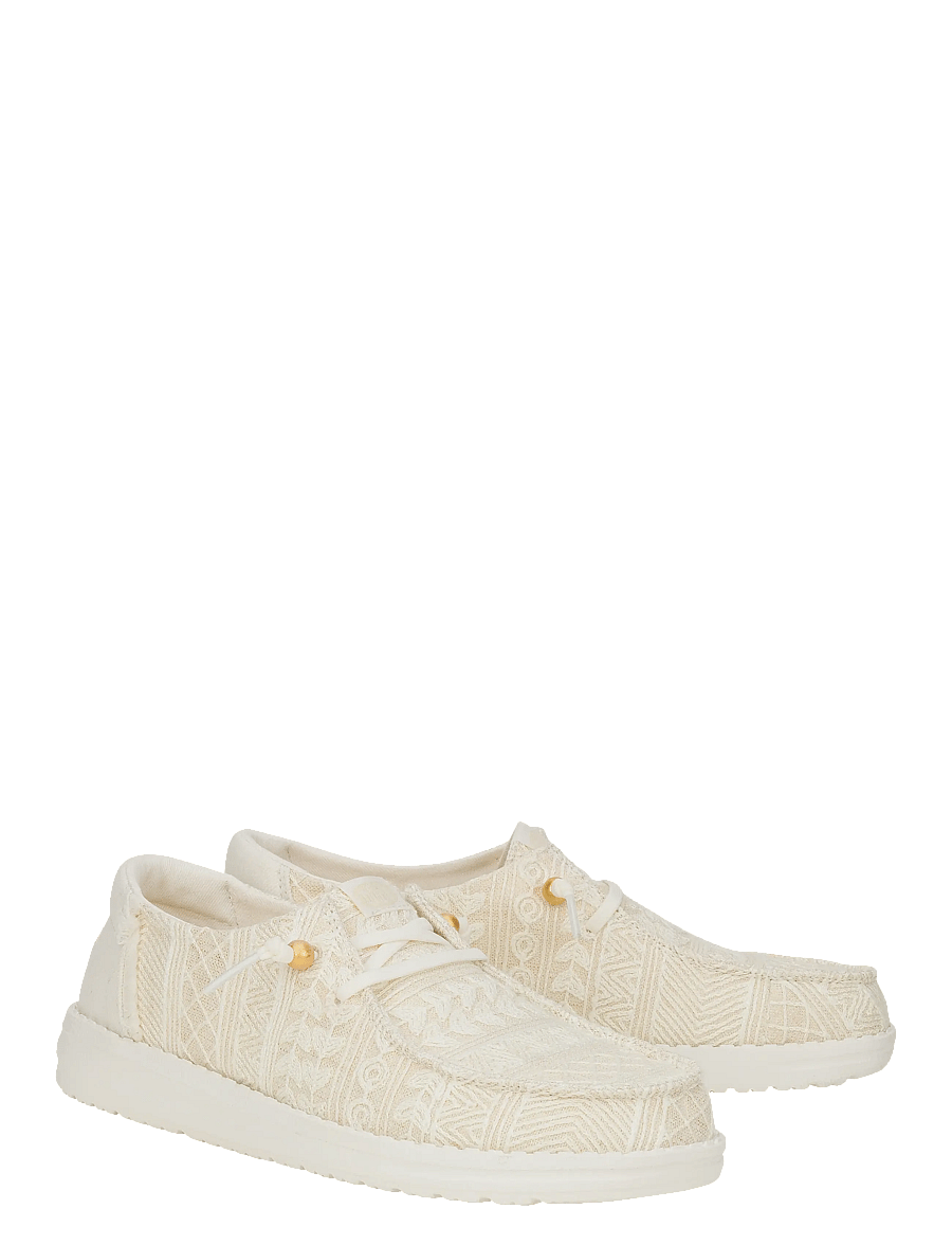 Hey Dude - WENDY CROCHET LACE - bootsschuhe - white/gold - 1