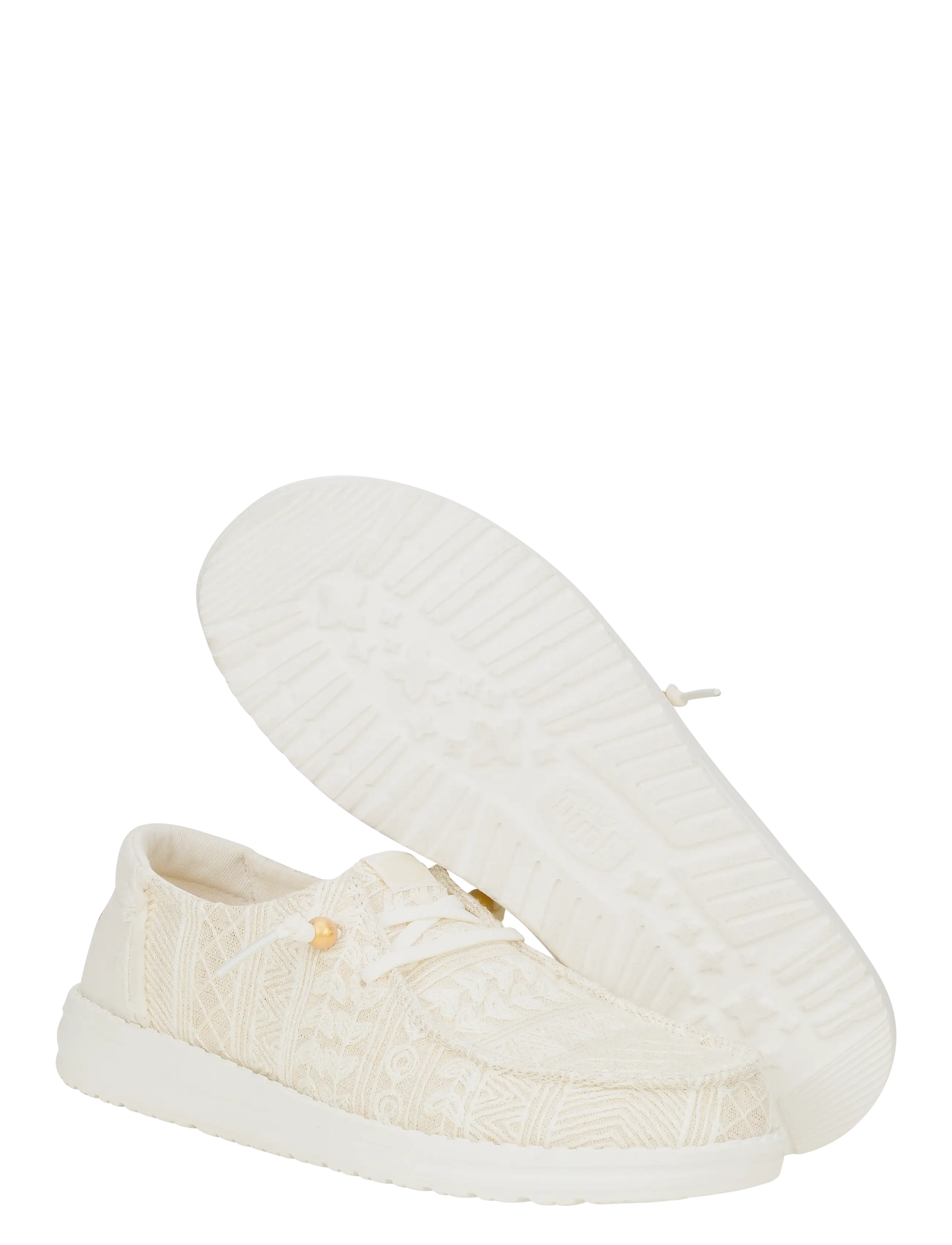 Hey Dude - WENDY CROCHET LACE - bootsschuhe - white/gold - 3