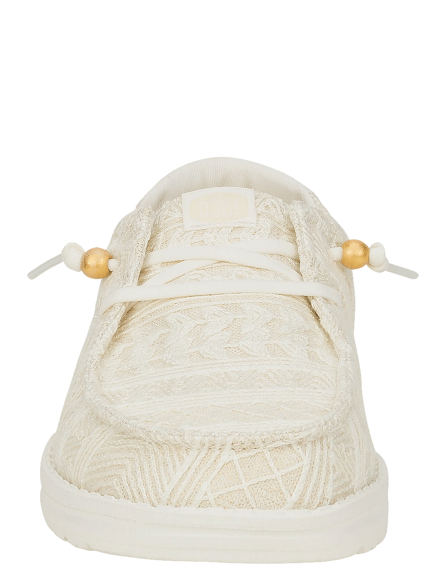 Hey Dude - WENDY CROCHET LACE - bootsschuhe - white/gold - 4
