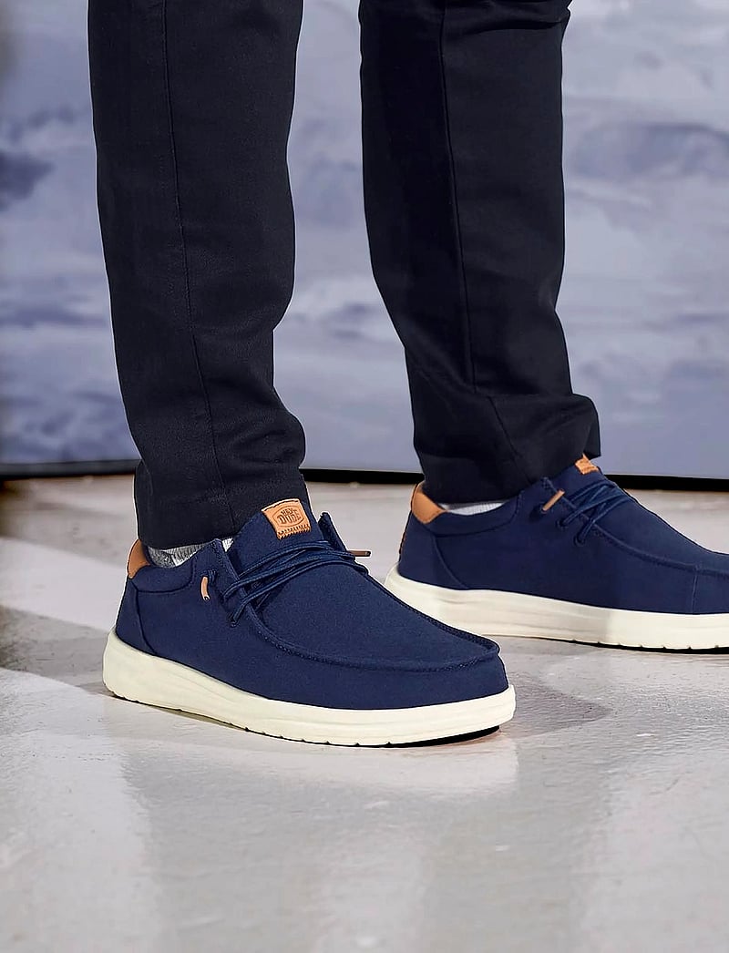 Hey Dude - PAUL CANVAS - low tops - navy blazer - 0