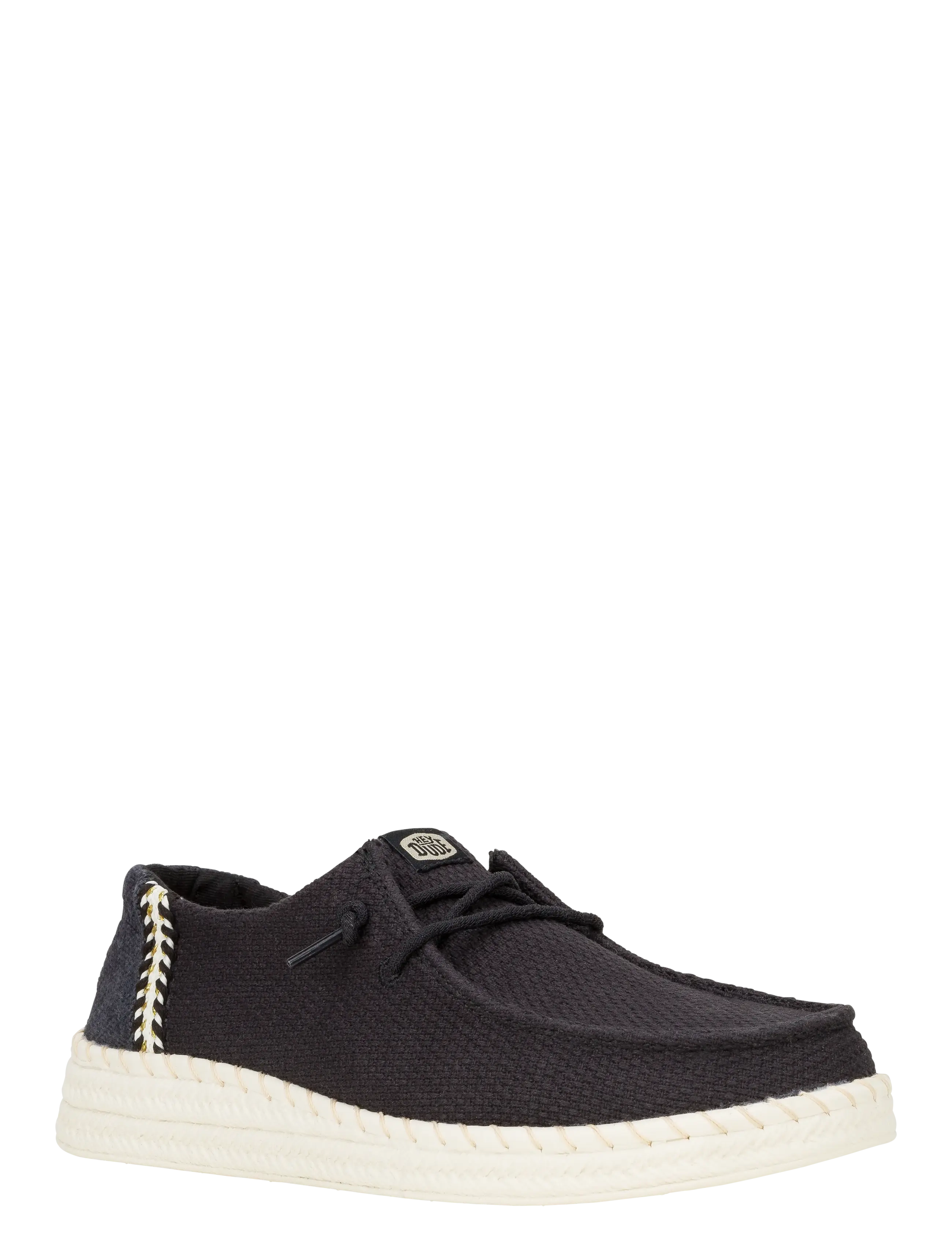 Hey Dude WENDY ESPADRILLE WOVEN - Schnürschuhe - BLACK / black
