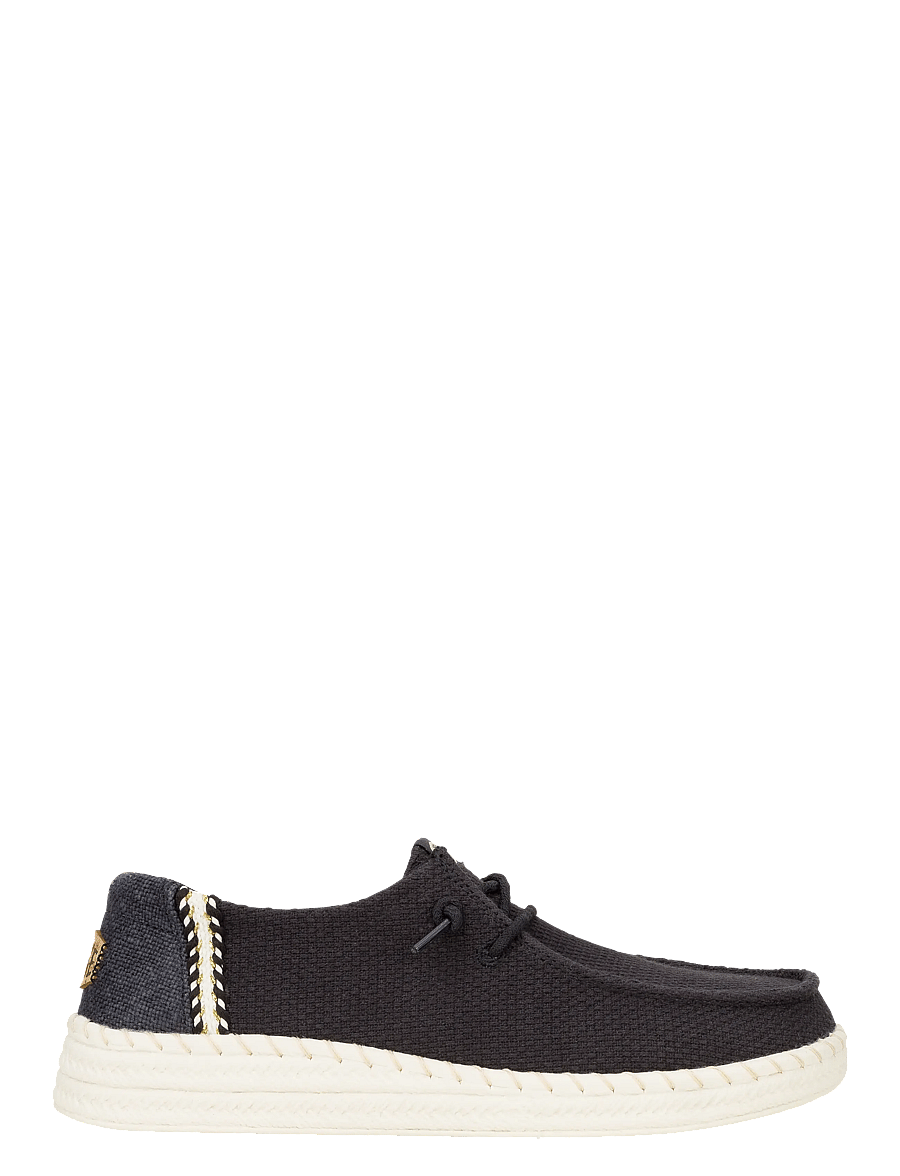 Hey Dude - WENDY ESPADRILLE WOVEN - konfirmation - black - 2
