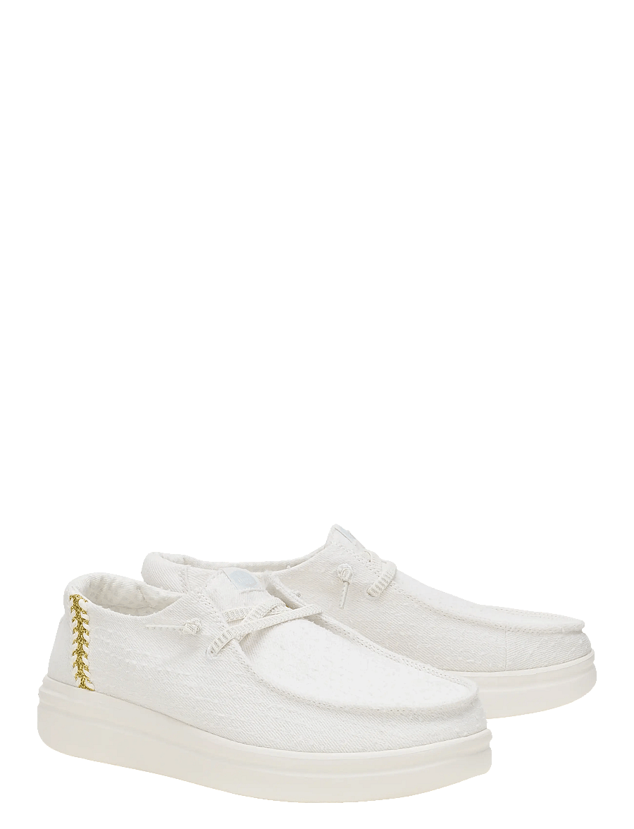 Hey Dude - WENDY ESPADRILLE WOVEN - konfirmatsioon - white - 1