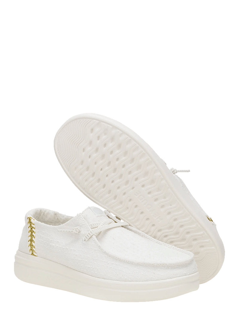 Hey Dude - WENDY ESPADRILLE WOVEN - konfirmatsioon - white - 3