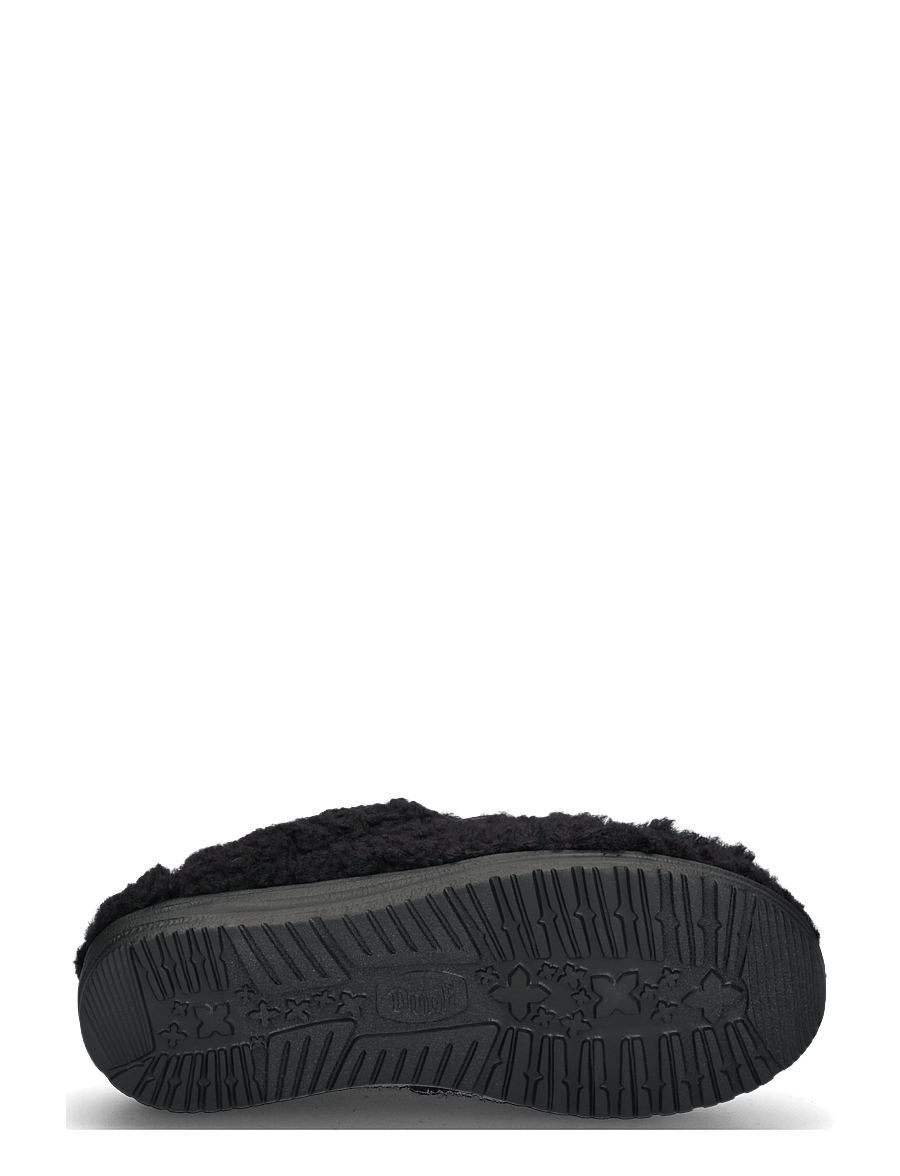 Hey Dude - WALLY SLIPPER - hjemmesko - black/black - 4