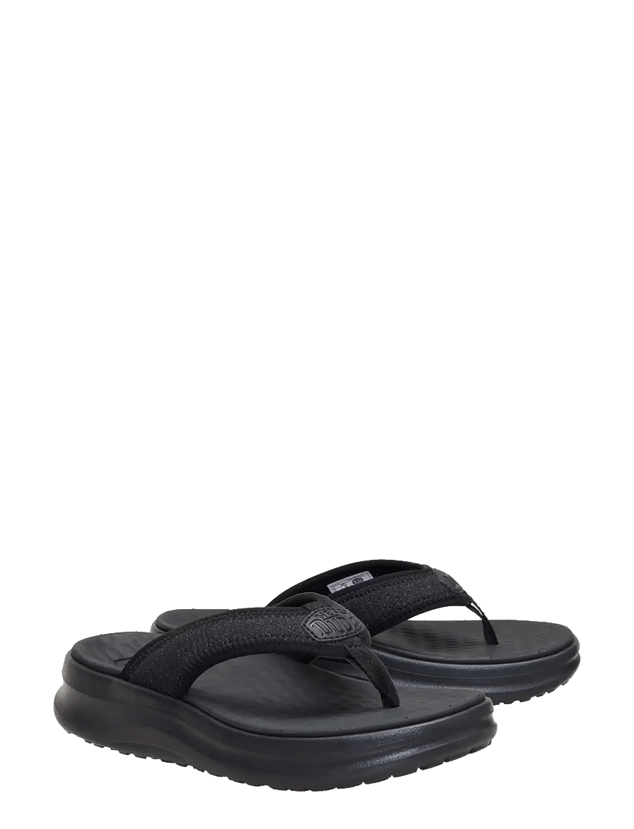 Hey Dude - TIDE FLIP - flip flops - black/metallic - 1