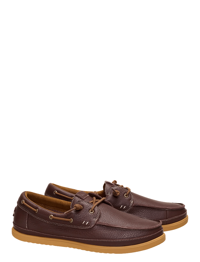 Hey Dude - HARBOR LO CRAFT LEATHER - sejlersko - shaved brown/robe brown - 1
