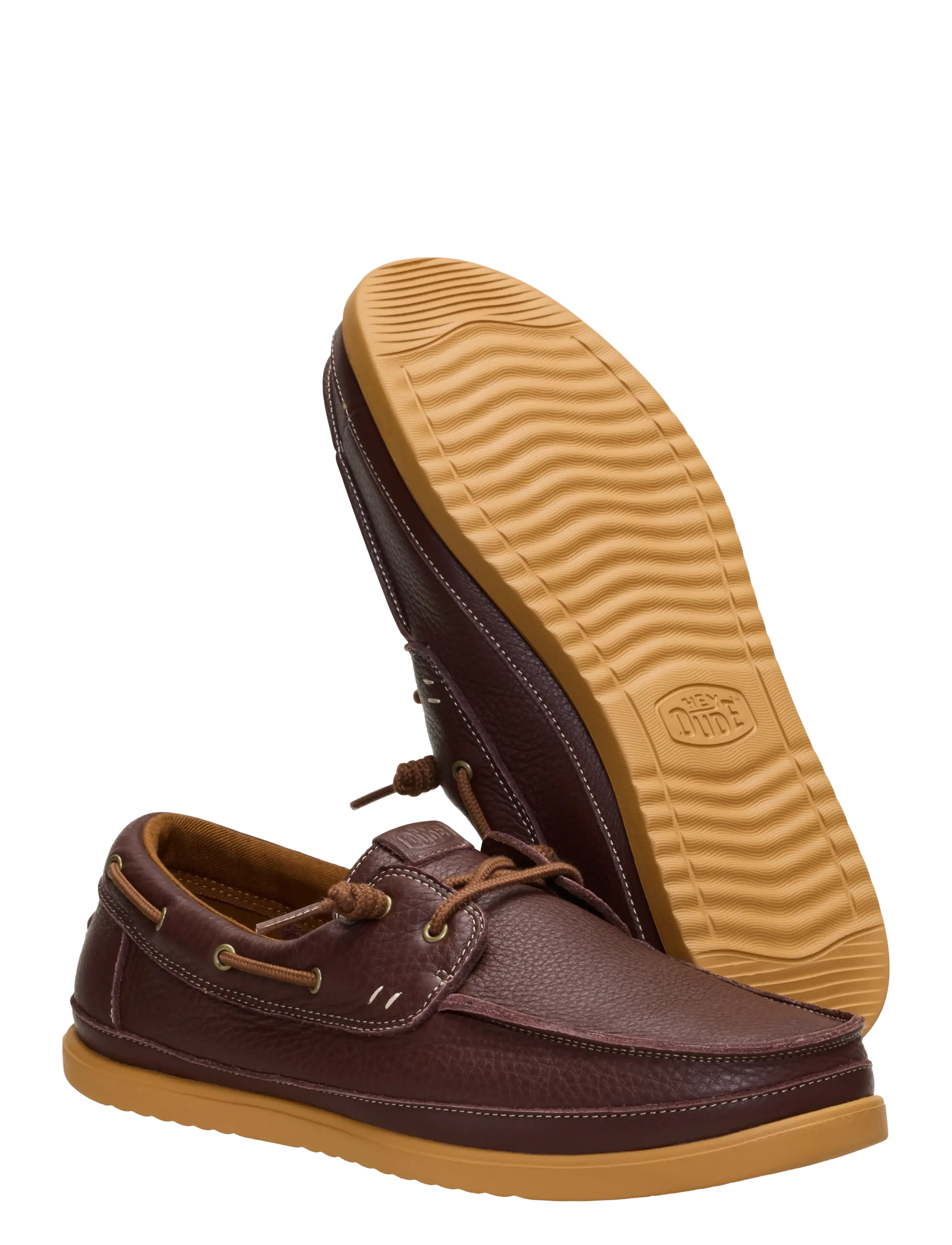 Hey Dude - HARBOR LO CRAFT LEATHER - mokassins - shaved brown/robe brown - 3