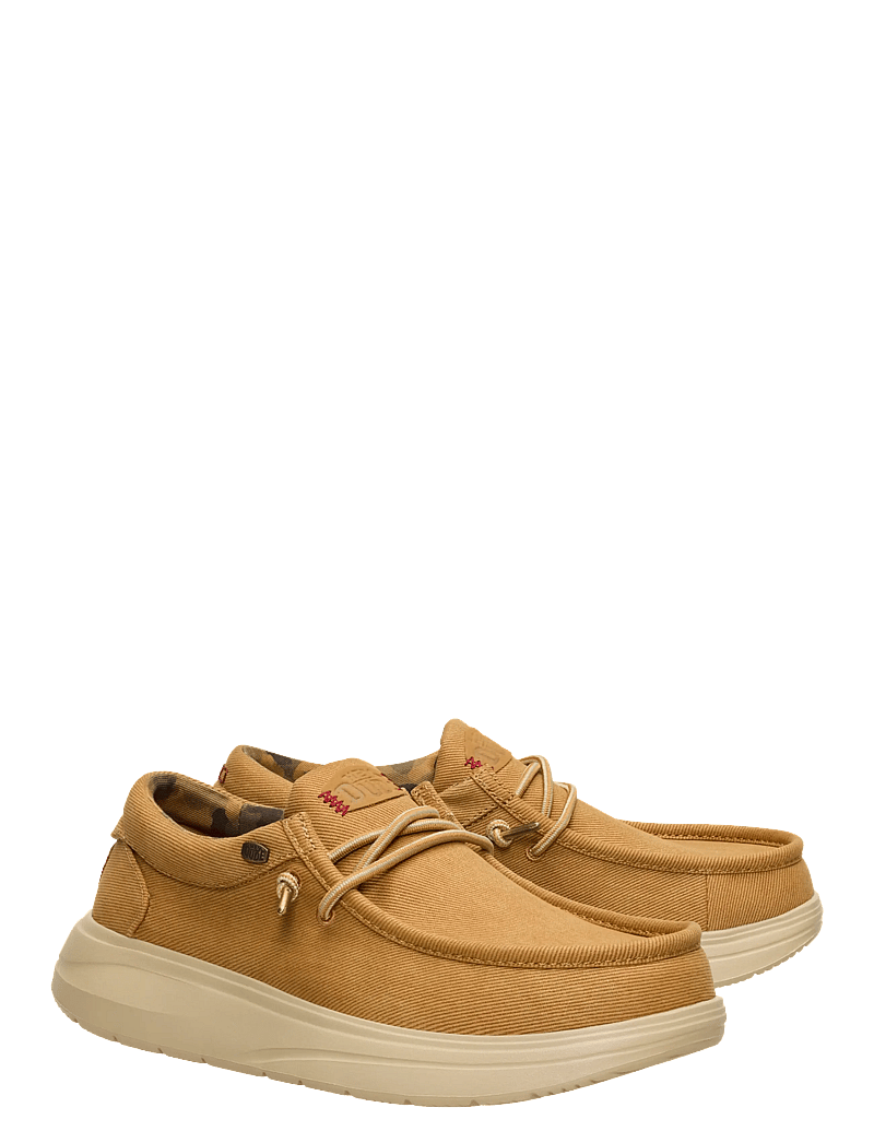 Hey Dude - WALLY COMF WORN - low tops - brown/dawm grey - 1