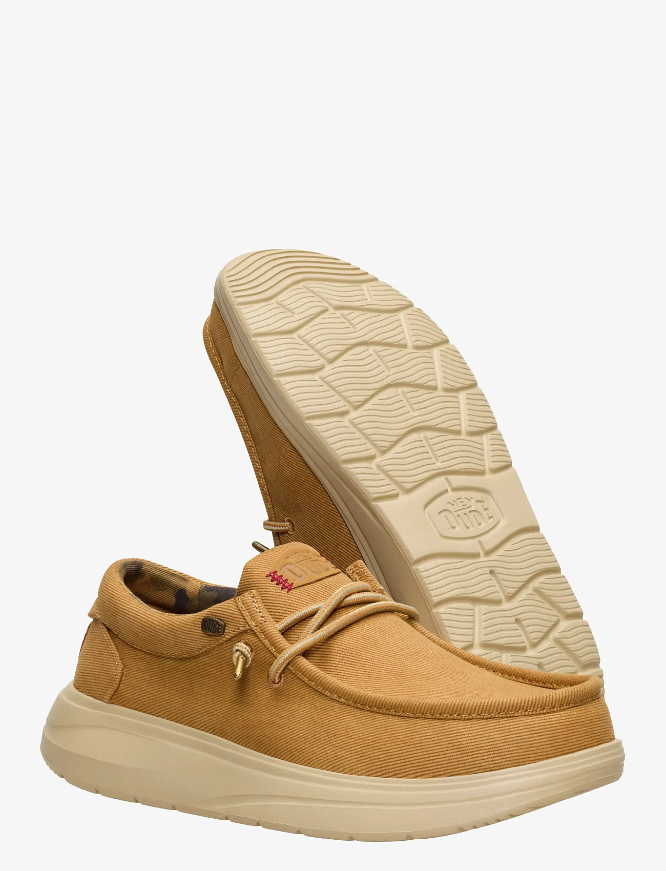 Hey Dude - WALLY COMF WORN - low tops - brown/dawm grey - 3