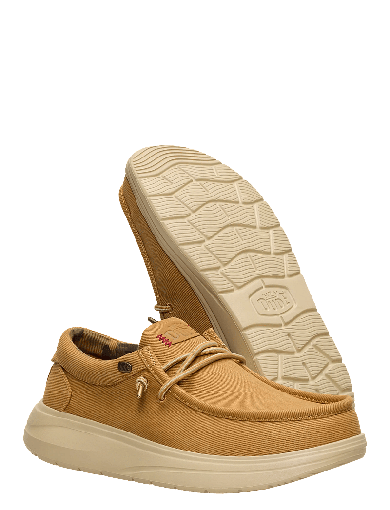 Hey Dude - WALLY COMF WORN - low tops - brown/dawm grey - 3