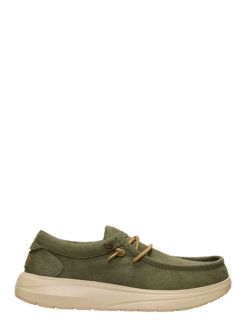 Hey Dude - WALLY COMF WORN - low tops - olive/dawm tan - 2