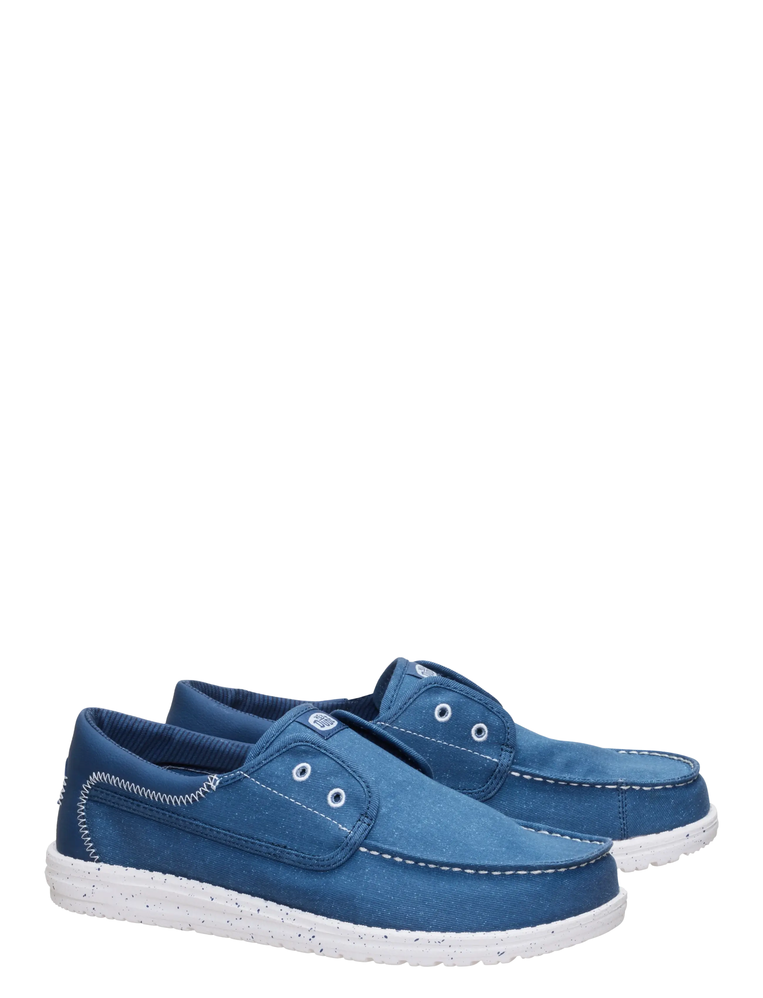 Hey Dude - WALLY CRU STRETCH CANVAS - mænd - ensign blue/multi - 1