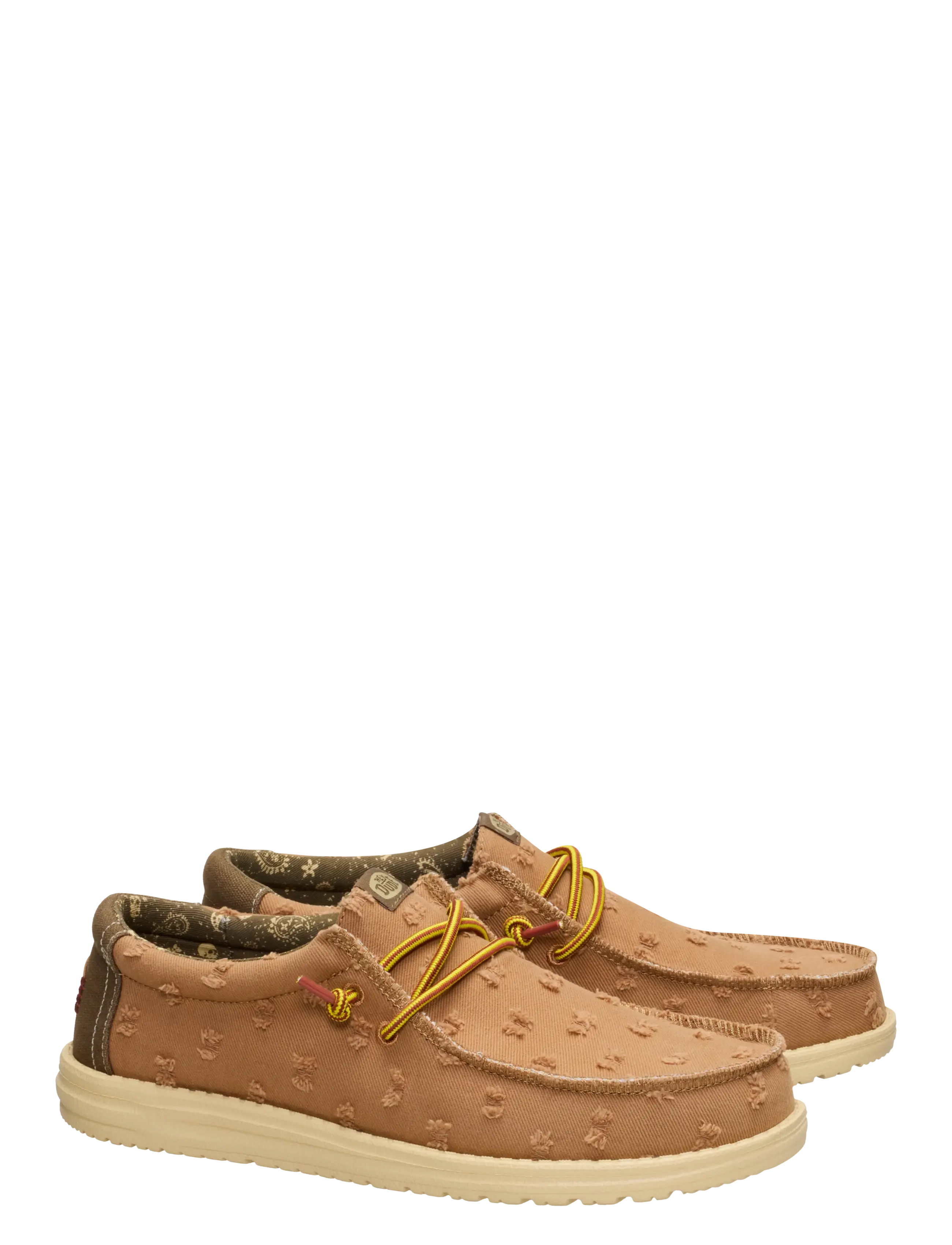 Hey Dude - WALLY WELL WORN - mænd - argan brown/multi - 1