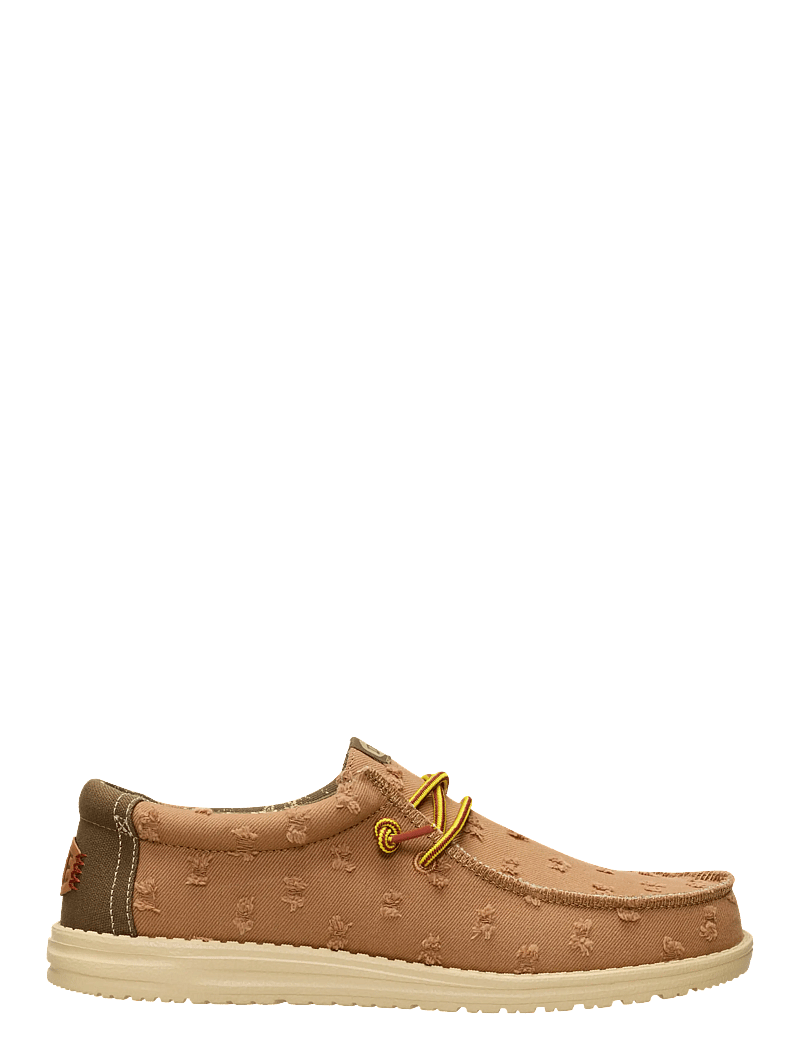 Hey Dude - WALLY WELL WORN - boat shoes - argan brown/multi - 2