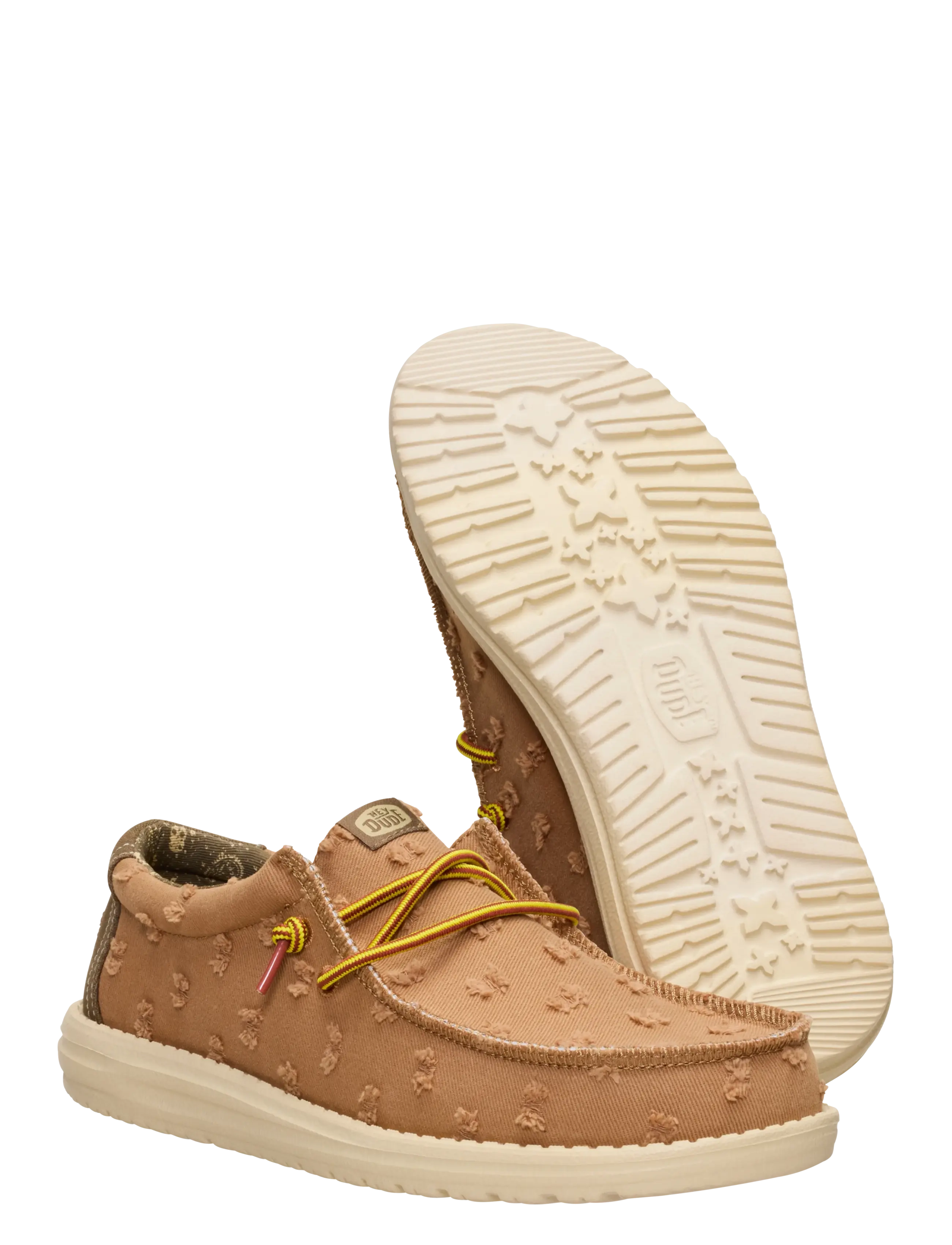 Hey Dude - WALLY WELL WORN - mænd - argan brown/multi - 3