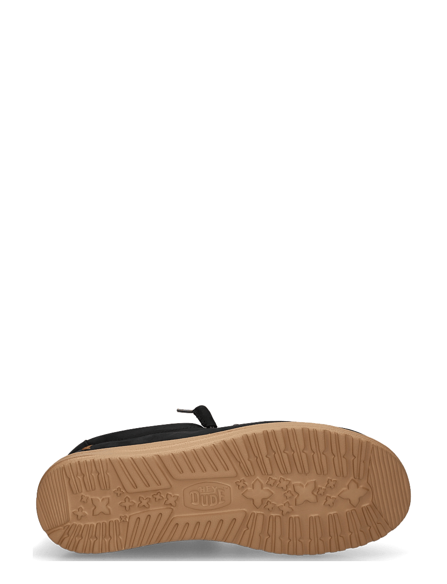 Hey Dude - WALLY FULL GRAIN LEATHER - kollektsioonid - black/tobacco brown - 4