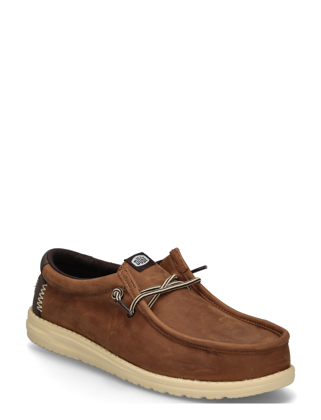 Hey Dude WALLY FULL GRAIN LEATHER - Sko - ROBE BROWN/MOLE BROWN / brown