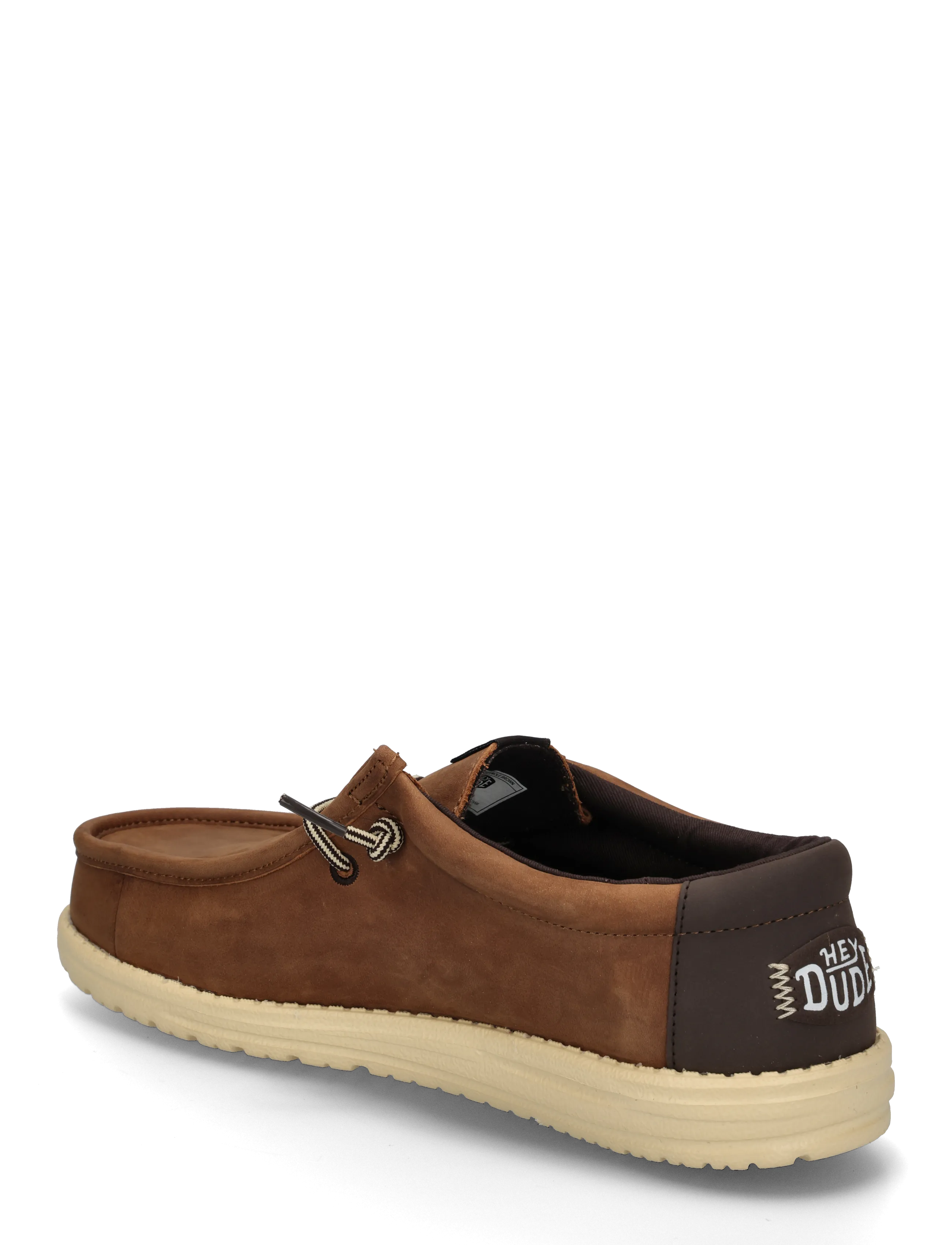 Hey Dude - WALLY FULL GRAIN LEATHER - collections - robe brown/mole brown - 1