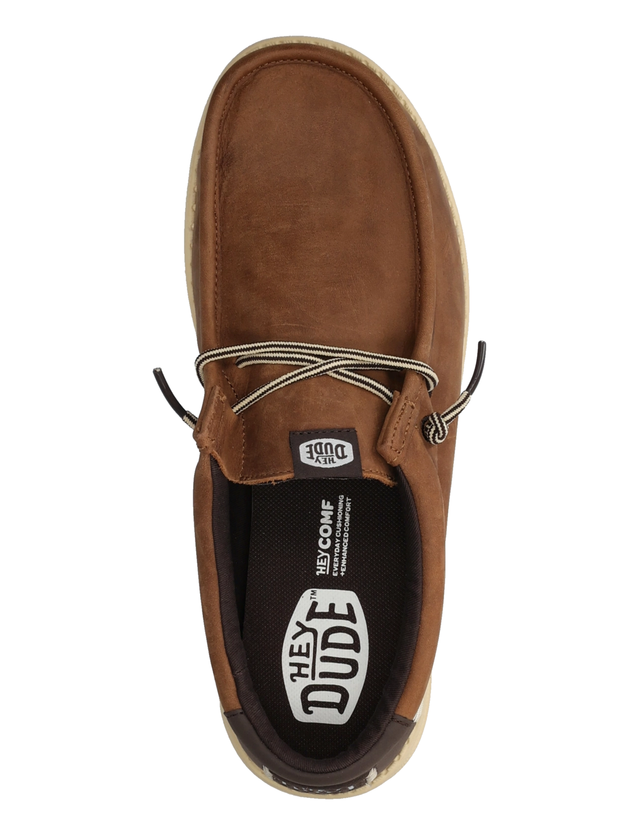 Hey Dude - WALLY FULL GRAIN LEATHER - kollektioner - robe brown/mole brown - 3
