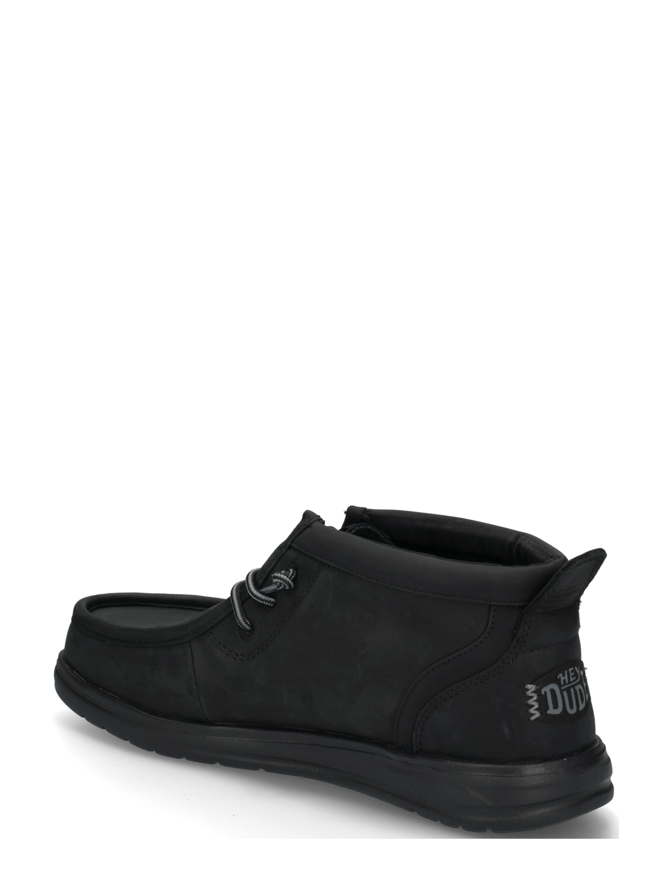 Hey Dude - WALLY MID GRIPR LEATHER - chukka boots - black/black - 1
