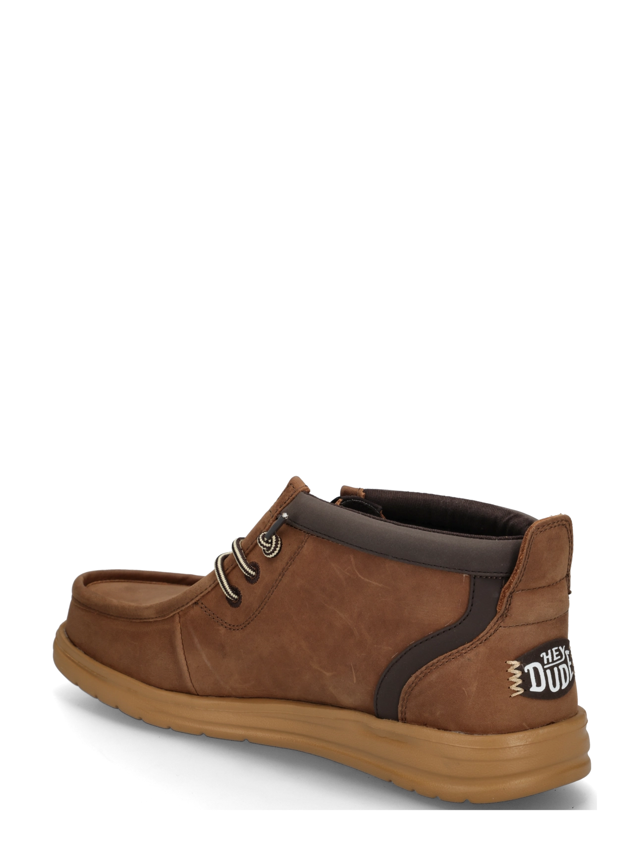 Hey Dude - WALLY MID GRIPR LEATHER - chukka boots - robe brown/mole brown - 1