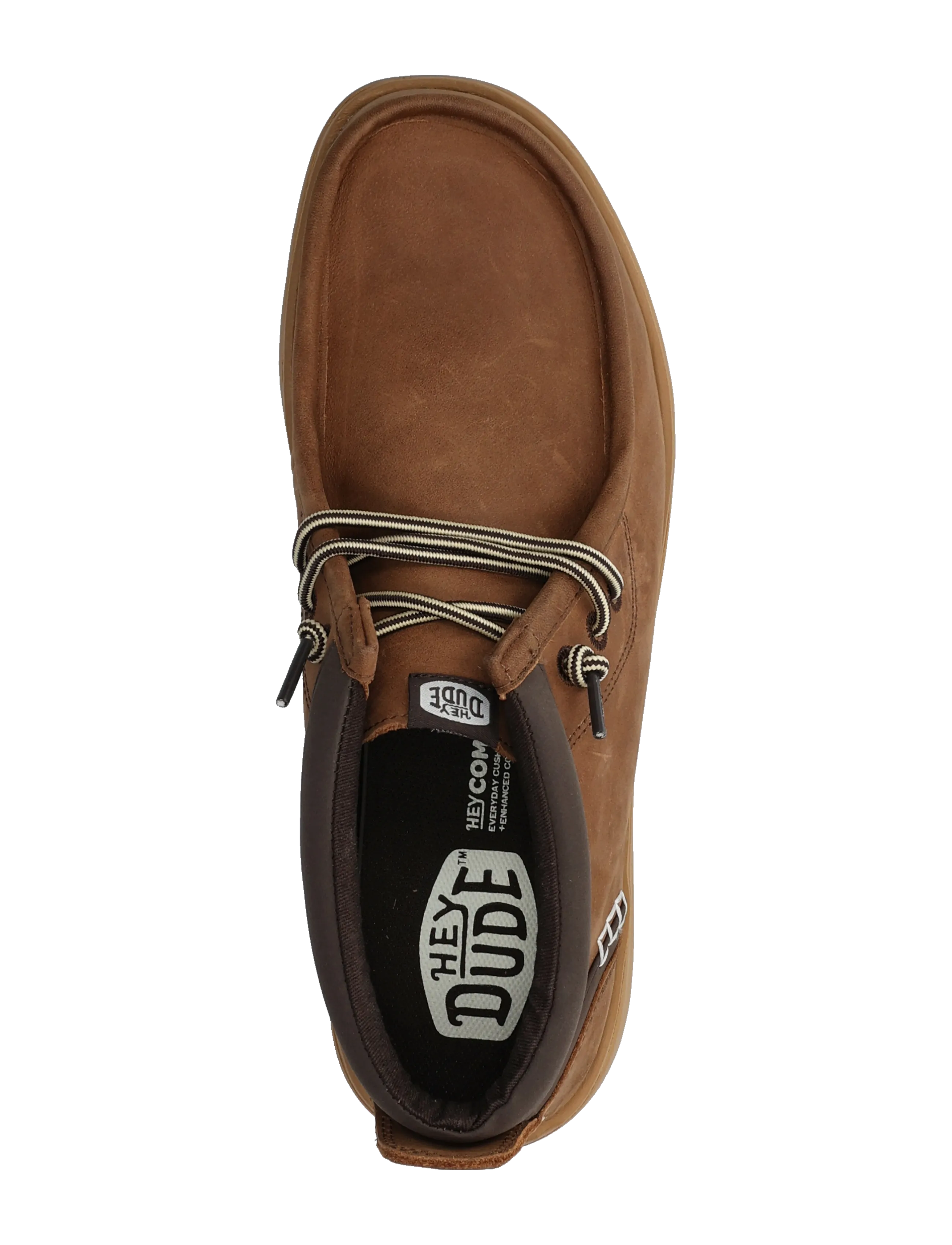 Hey Dude - WALLY MID GRIPR LEATHER - chukka boots - robe brown/mole brown - 3