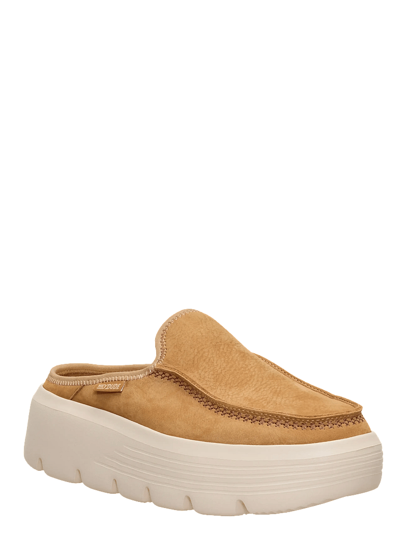 Hey Dude - AUSTIN EDGE LEATHER - pantoletten mit absätzen - tan - 0