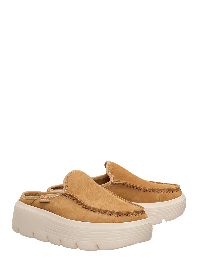 Hey Dude - AUSTIN EDGE LEATHER - pantoletten mit absätzen - tan - 1