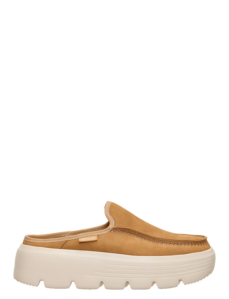 Hey Dude - AUSTIN EDGE LEATHER - pantoletten mit absätzen - tan - 2