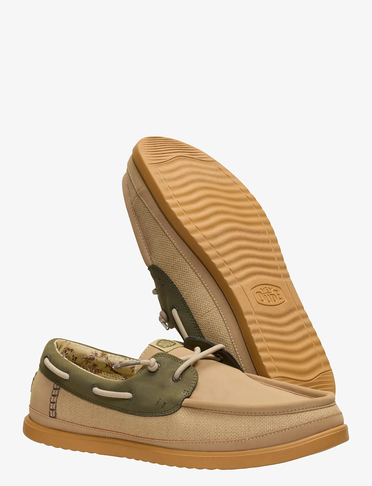 Hey Dude - HARBOR LO CRAFT - boat shoes - olive grey/multi - 4
