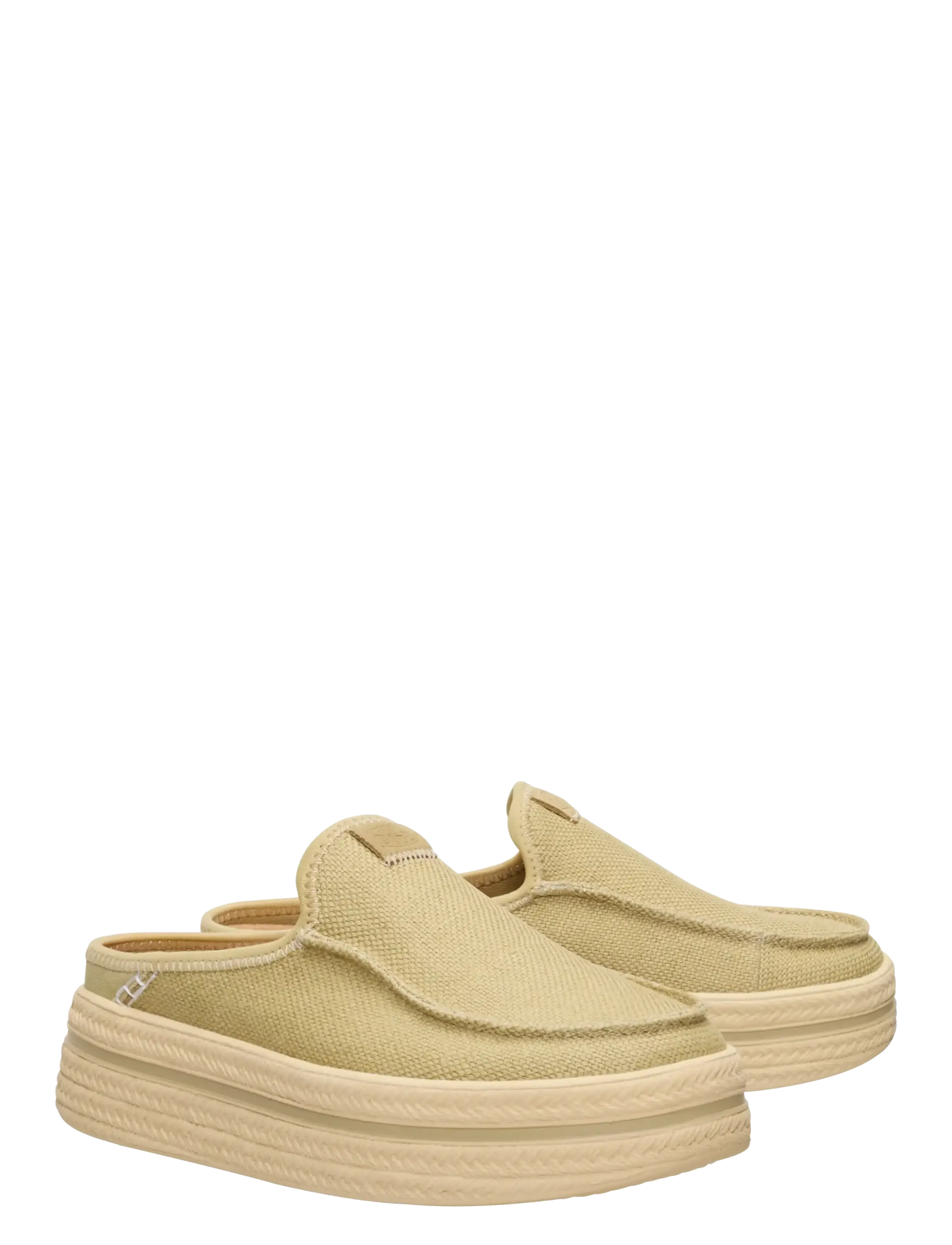 Hey Dude - AUSTIN LIFT ESPADRILLE - mules med klack - olive grey - 1