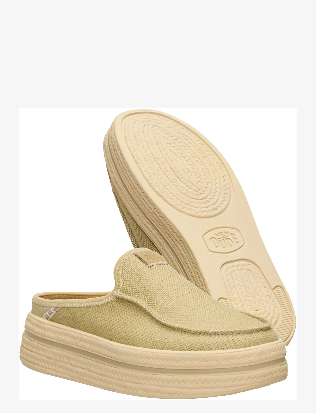 Hey Dude - AUSTIN LIFT ESPADRILLE - mules med hæle - olive grey - 3