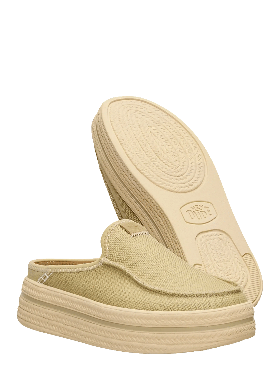Hey Dude - AUSTIN LIFT ESPADRILLE - mules med klack - olive grey - 3
