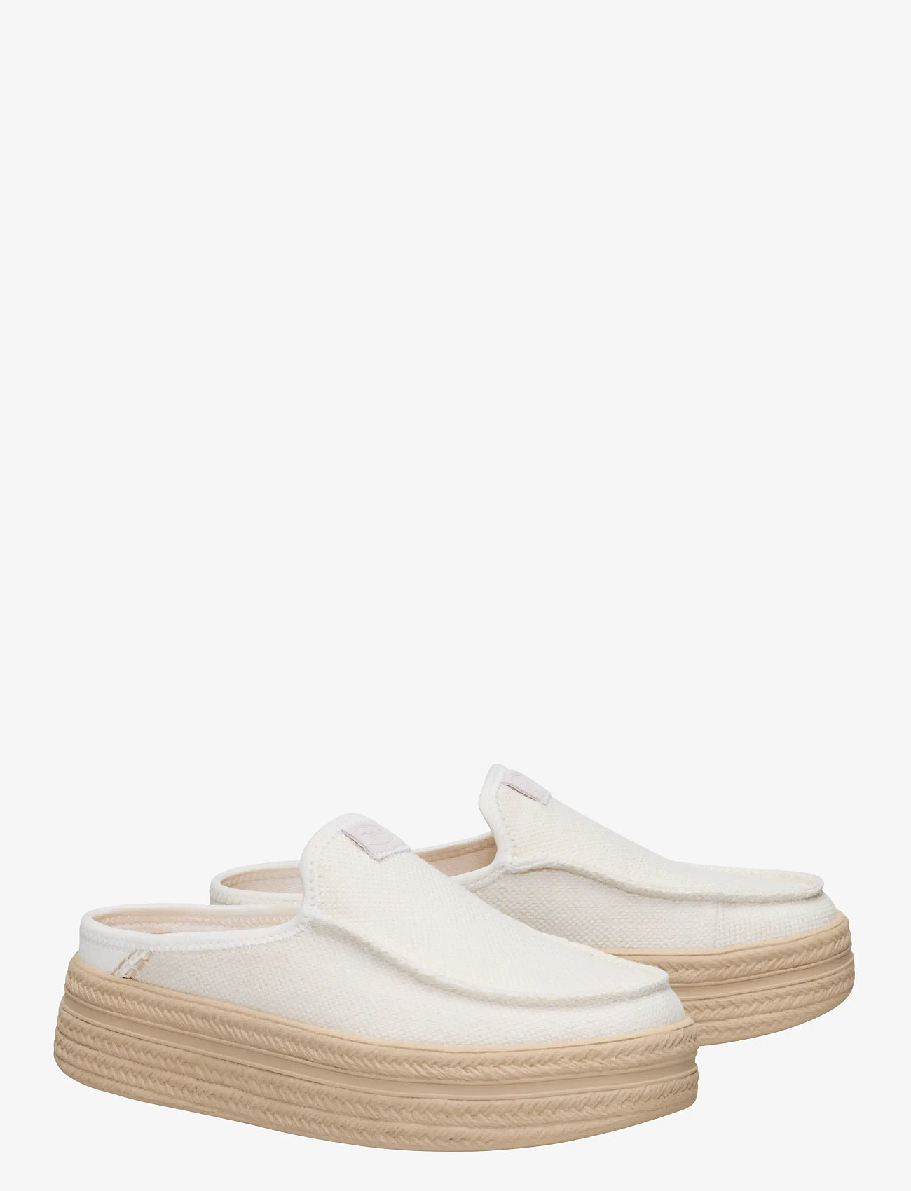 Hey Dude - AUSTIN LIFT ESPADRILLE - mules med hæle - woven egret - 1