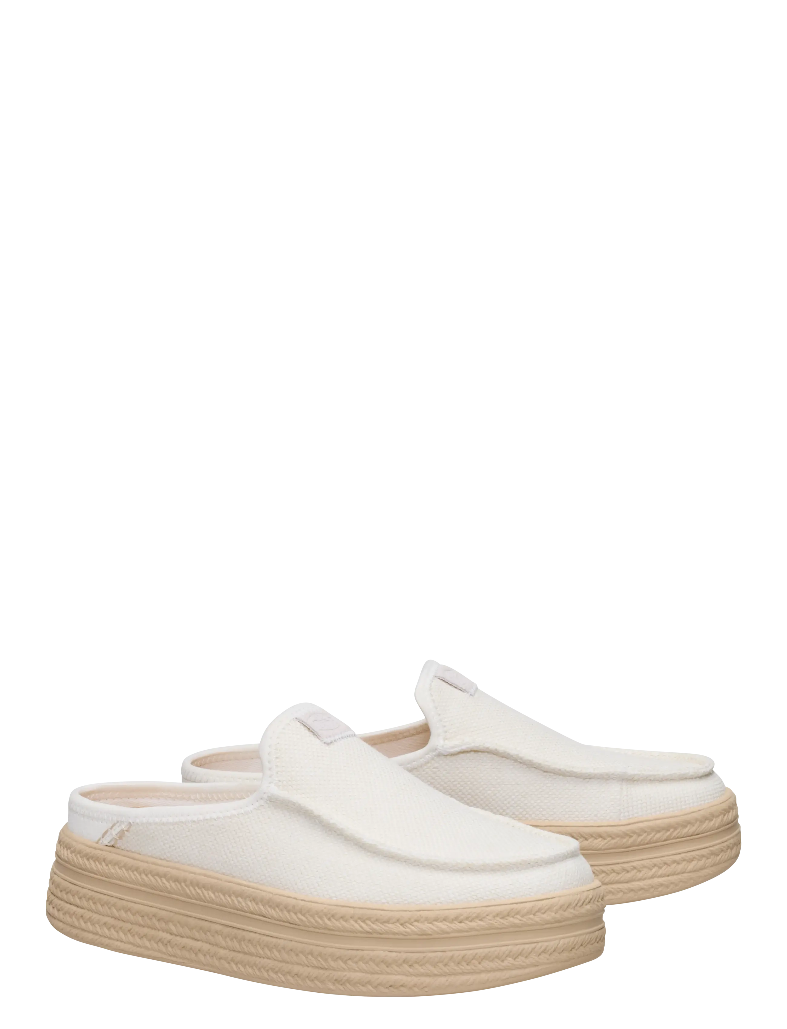 Hey Dude - AUSTIN LIFT ESPADRILLE - heeled mules - woven egret - 1