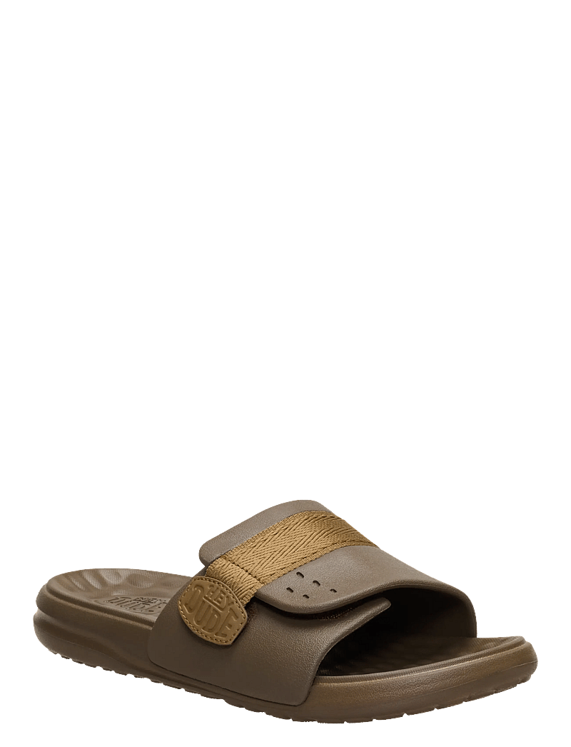 Hey Dude - WAVE ALT SLIDE - urlaubsfavoriten - teak brown - 0