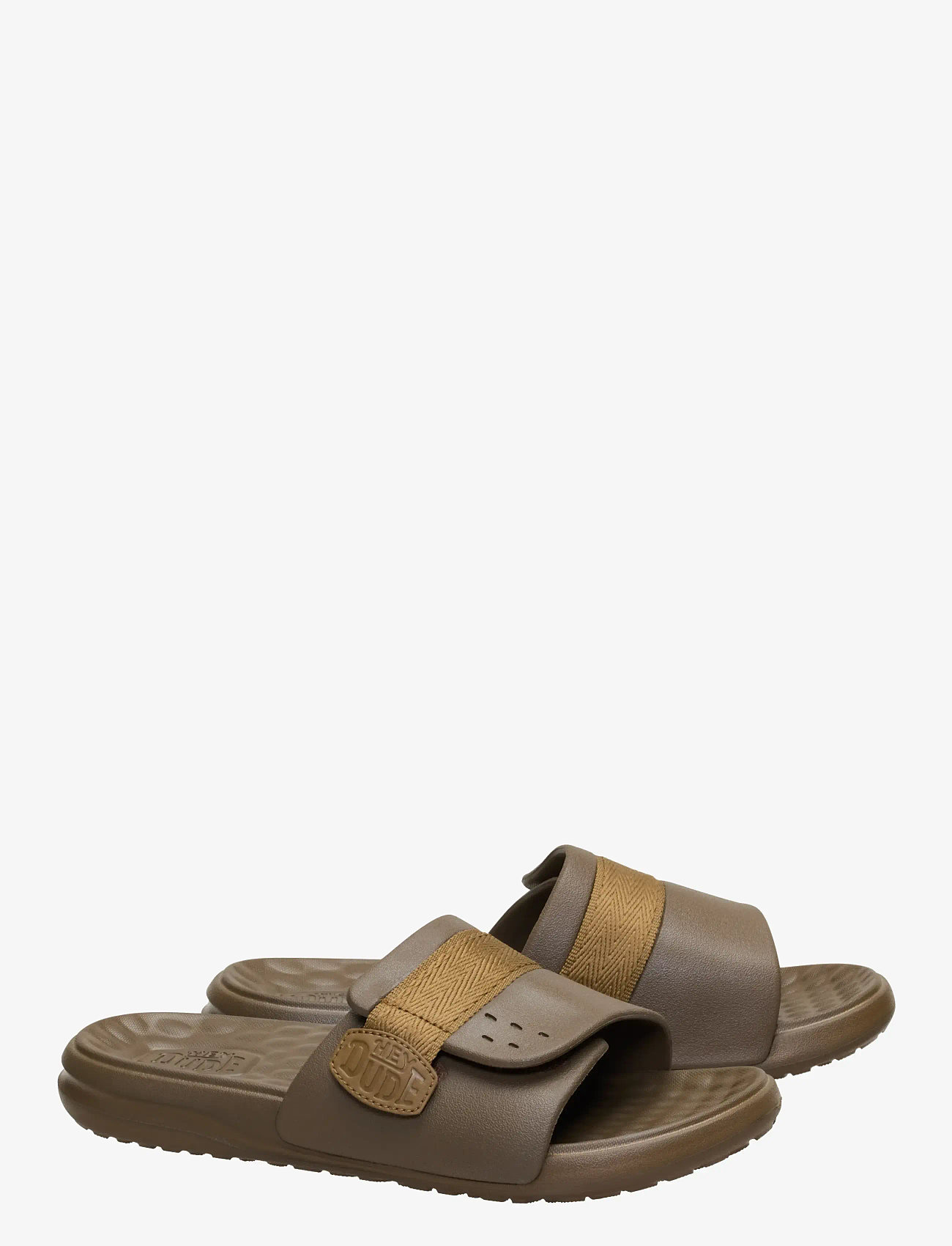 Hey Dude - WAVE ALT SLIDE - urlaubsfavoriten - teak brown - 1