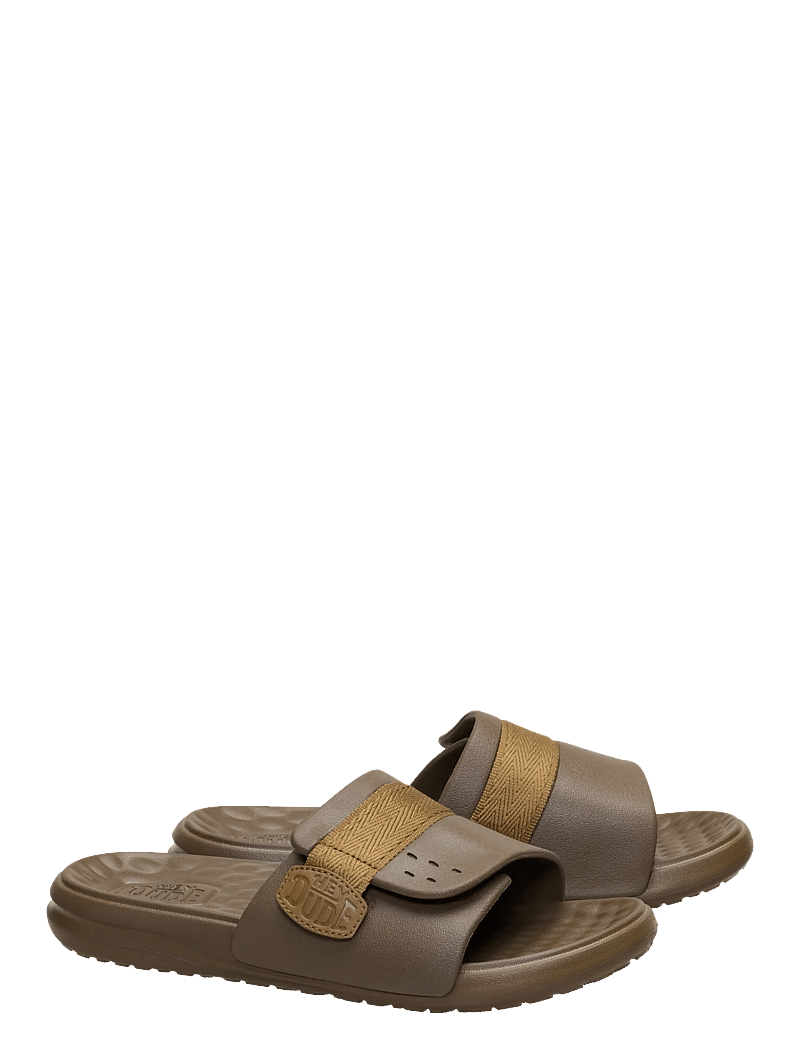 Hey Dude - WAVE ALT SLIDE - urlaubsfavoriten - teak brown - 1