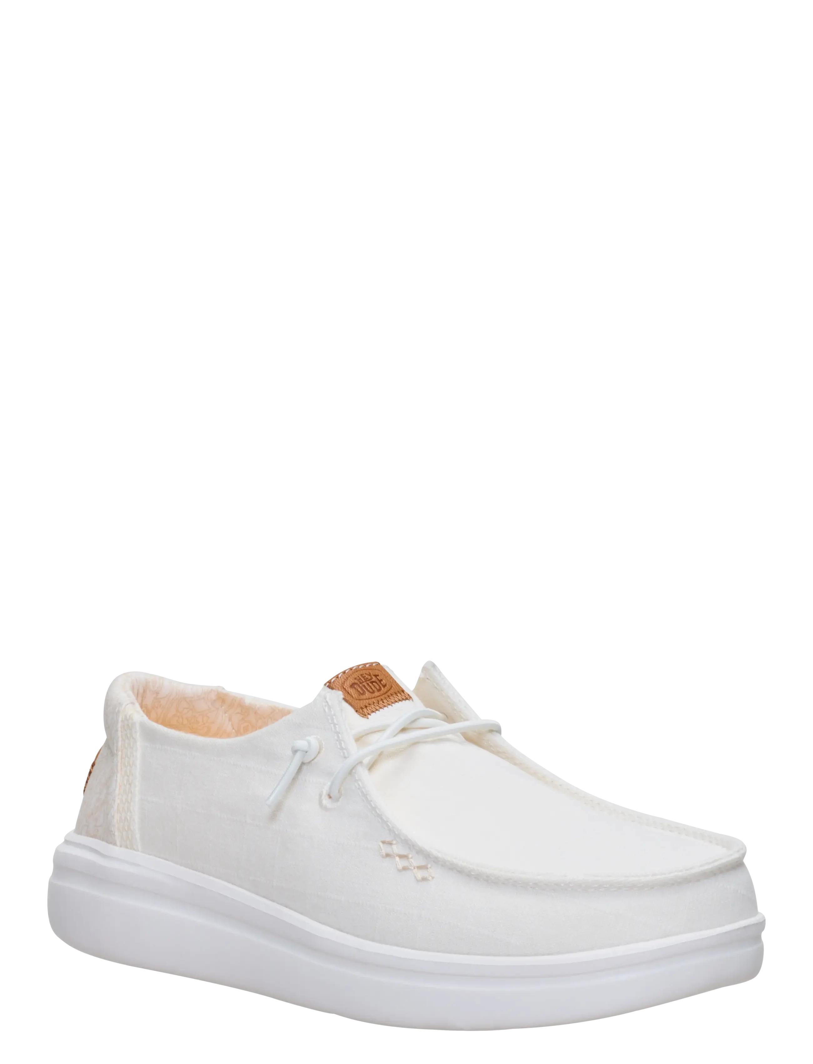 Hey Dude WENDY RISE CHAMBRAY - Schnürschuhe - SNOW WHITE / white