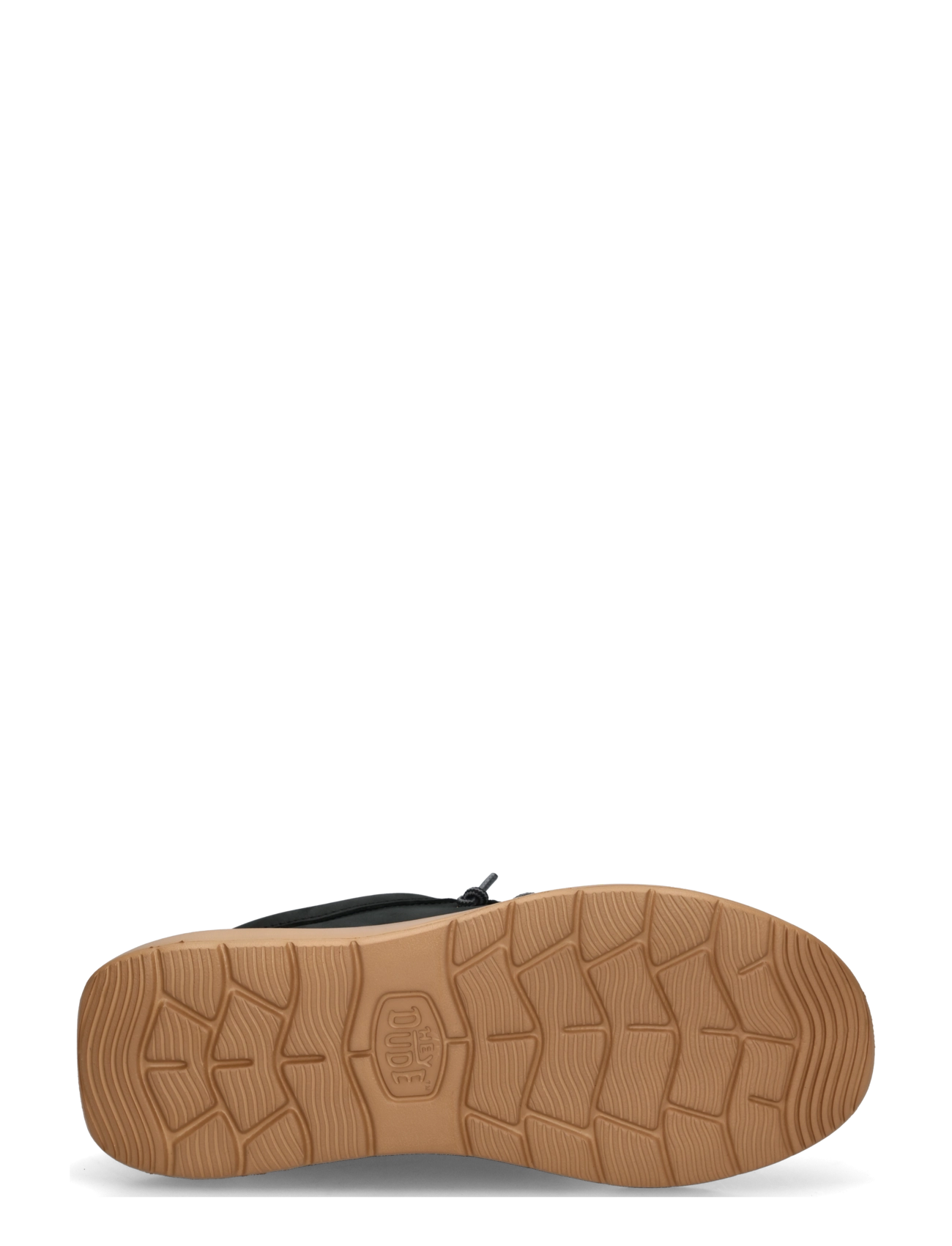 Hey Dude - WALLY COMF FULL GRAIN LEATHER - loafer - black/tobacco brown - 4