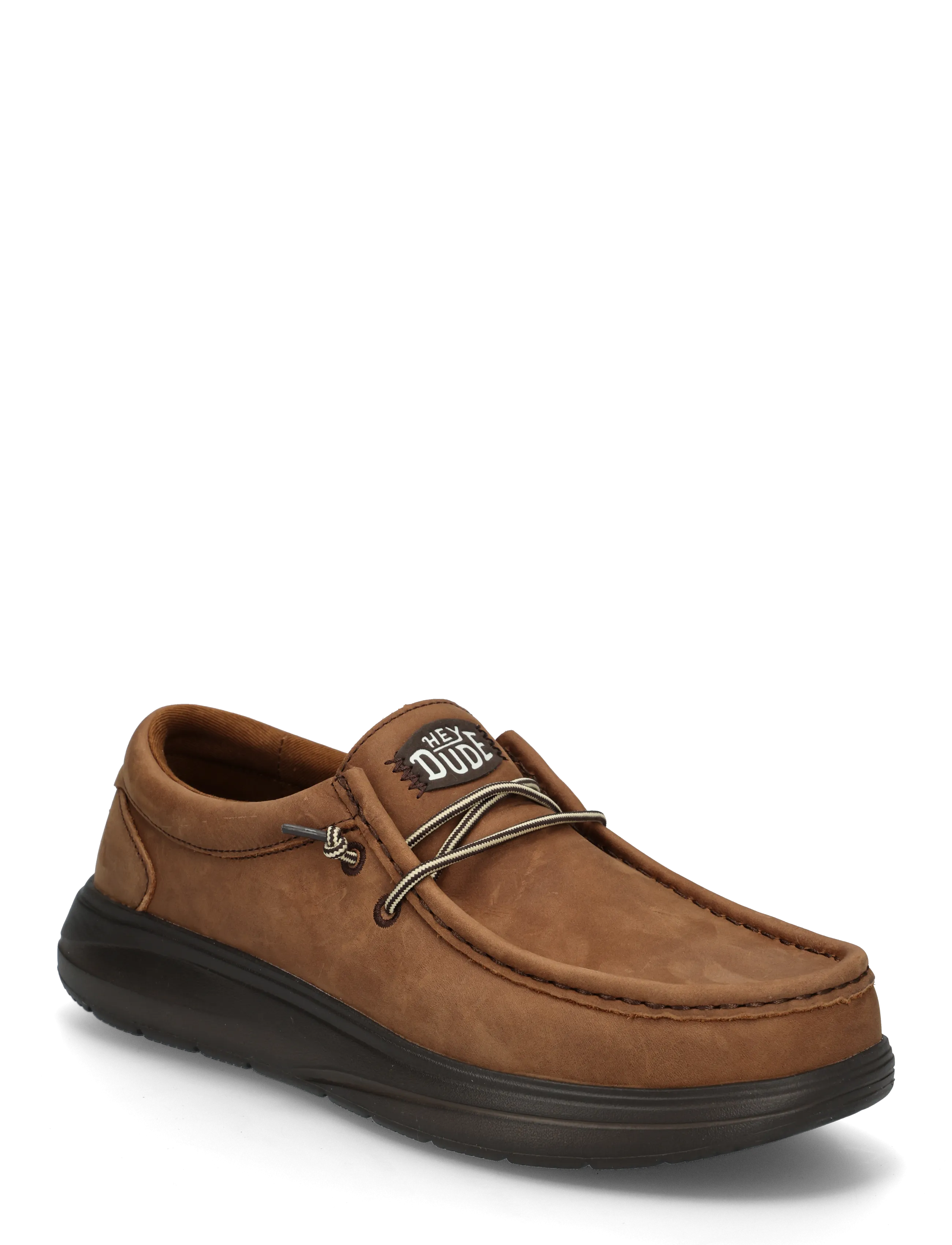 Hey Dude WALLY COMF FULL GRAIN LEATHER - Uutuudet - ROBE BROWN/MOLE BROWN / brown