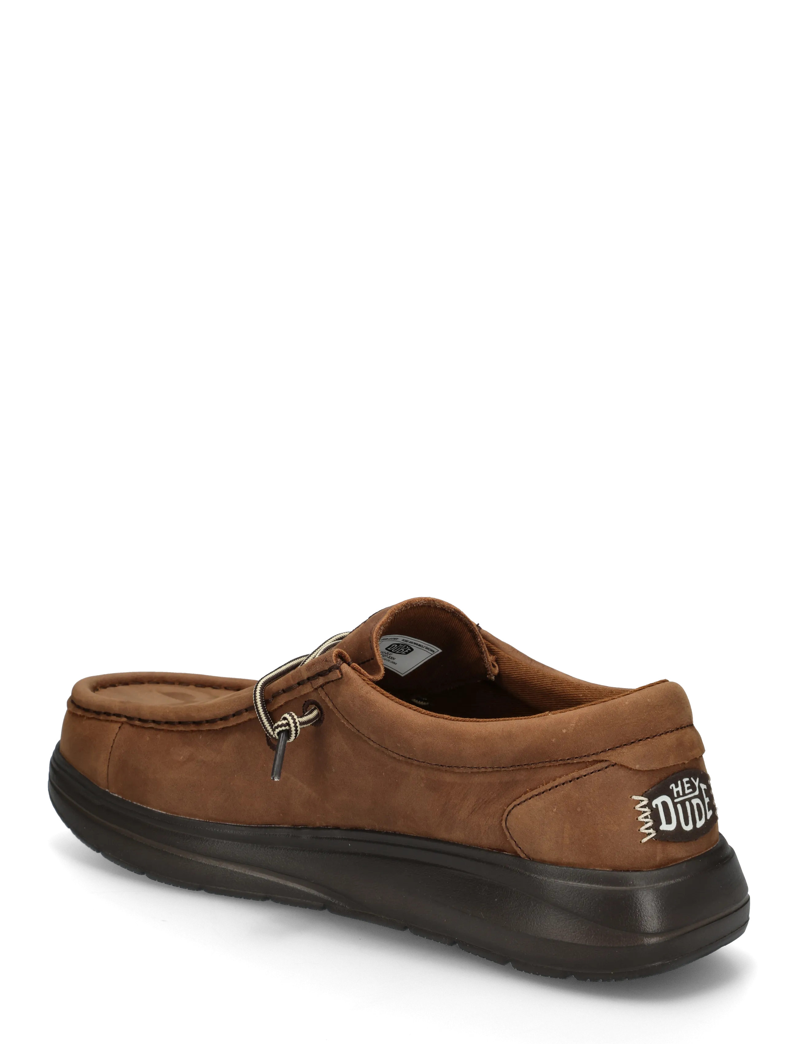 Hey Dude - WALLY COMF FULL GRAIN LEATHER - collections - robe brown/mole brown - 1