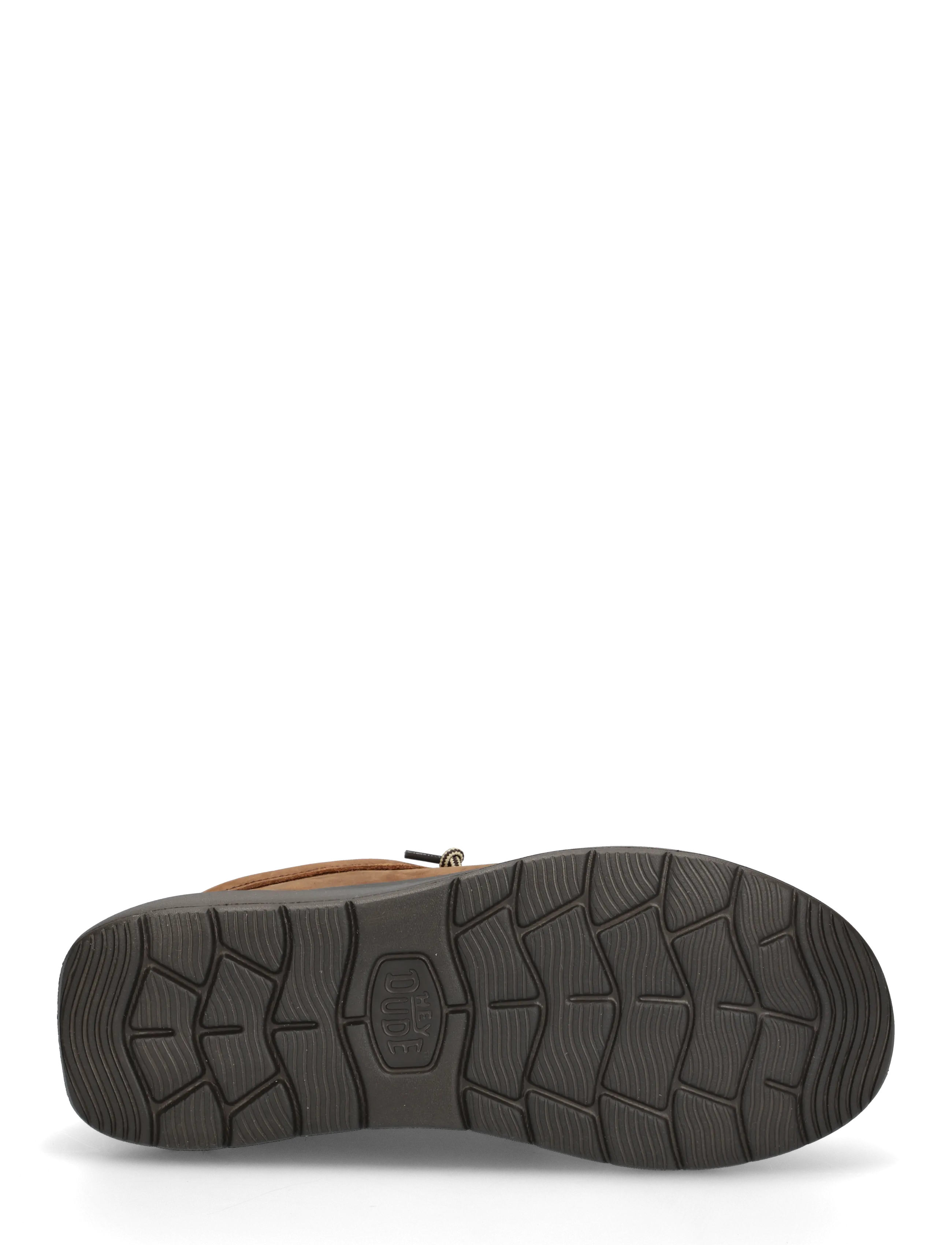 Hey Dude - WALLY COMF FULL GRAIN LEATHER - collections - robe brown/mole brown - 4