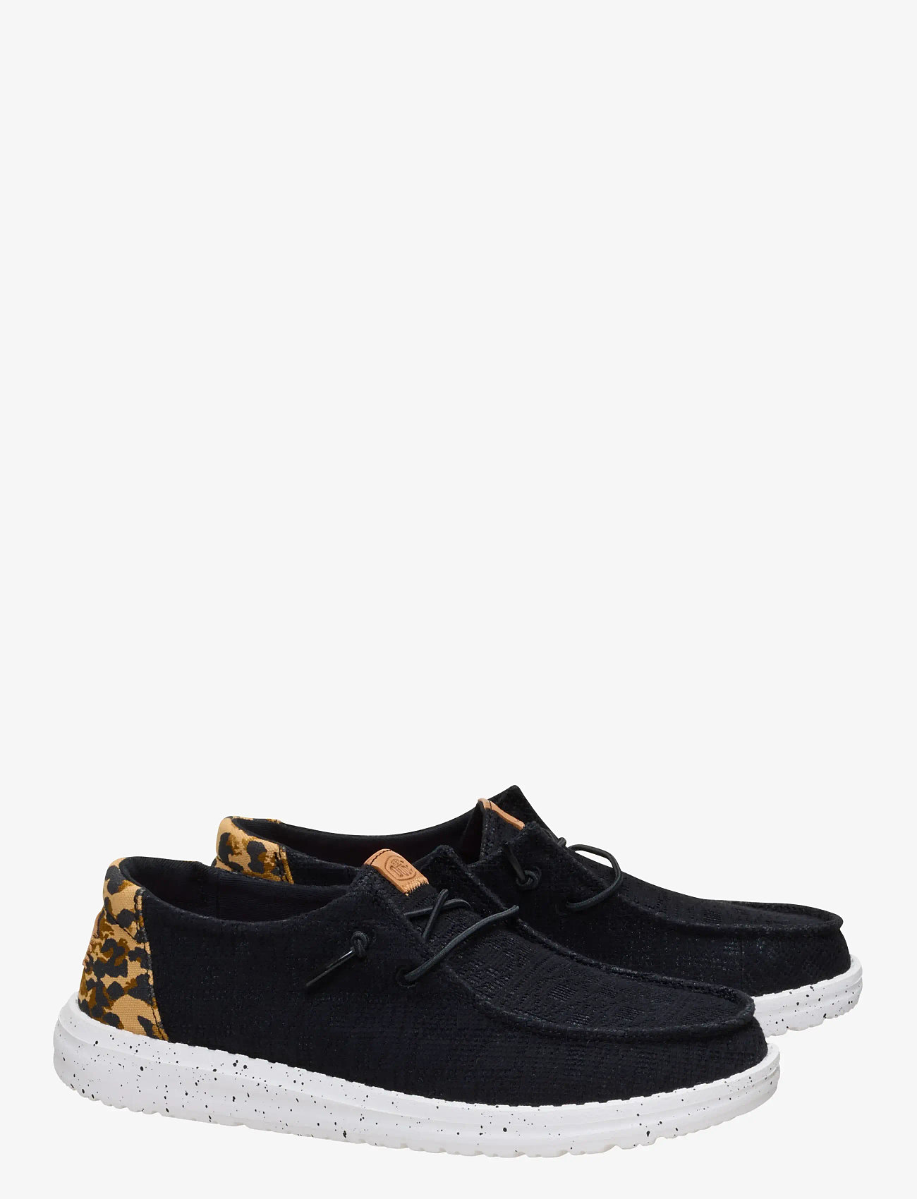 Hey Dude - WENDY WILDCAT - boat shoes - black/leopard - 1