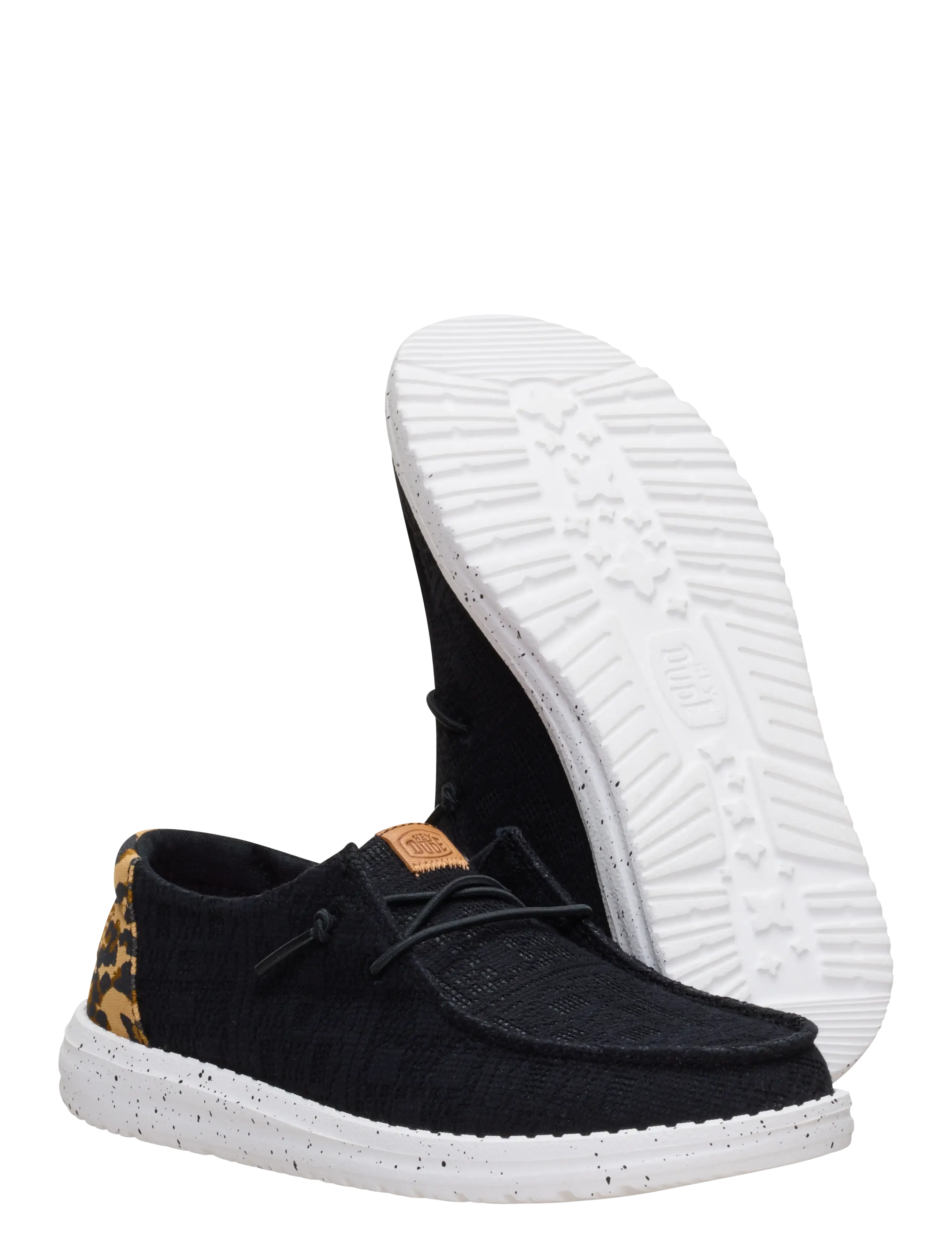 Hey Dude - WENDY WILDCAT - purjekingad - black/leopard - 2